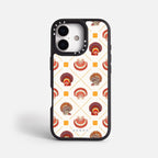 Case Funda Shell Pattern - Blanco Premium Para iPhone 17-12 Samsung S26-S22
