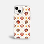 Case Funda Shell Pattern - Blanco Premium Para iPhone 17-12 Samsung S26-S22