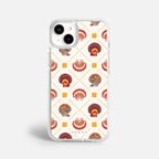 Case Funda Shell Pattern - Blanco Premium Para iPhone 17-12 Samsung S26-S22