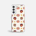 Case Funda Shell Pattern - Blanco Premium Para iPhone 17-12 Samsung S26-S22