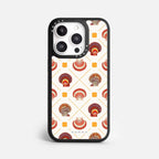 Case Funda Shell Pattern - Blanco Premium Para iPhone 17-12 Samsung S26-S22