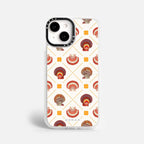 Case Funda Shell Pattern - Blanco Premium Para iPhone 17-12 Samsung S26-S22