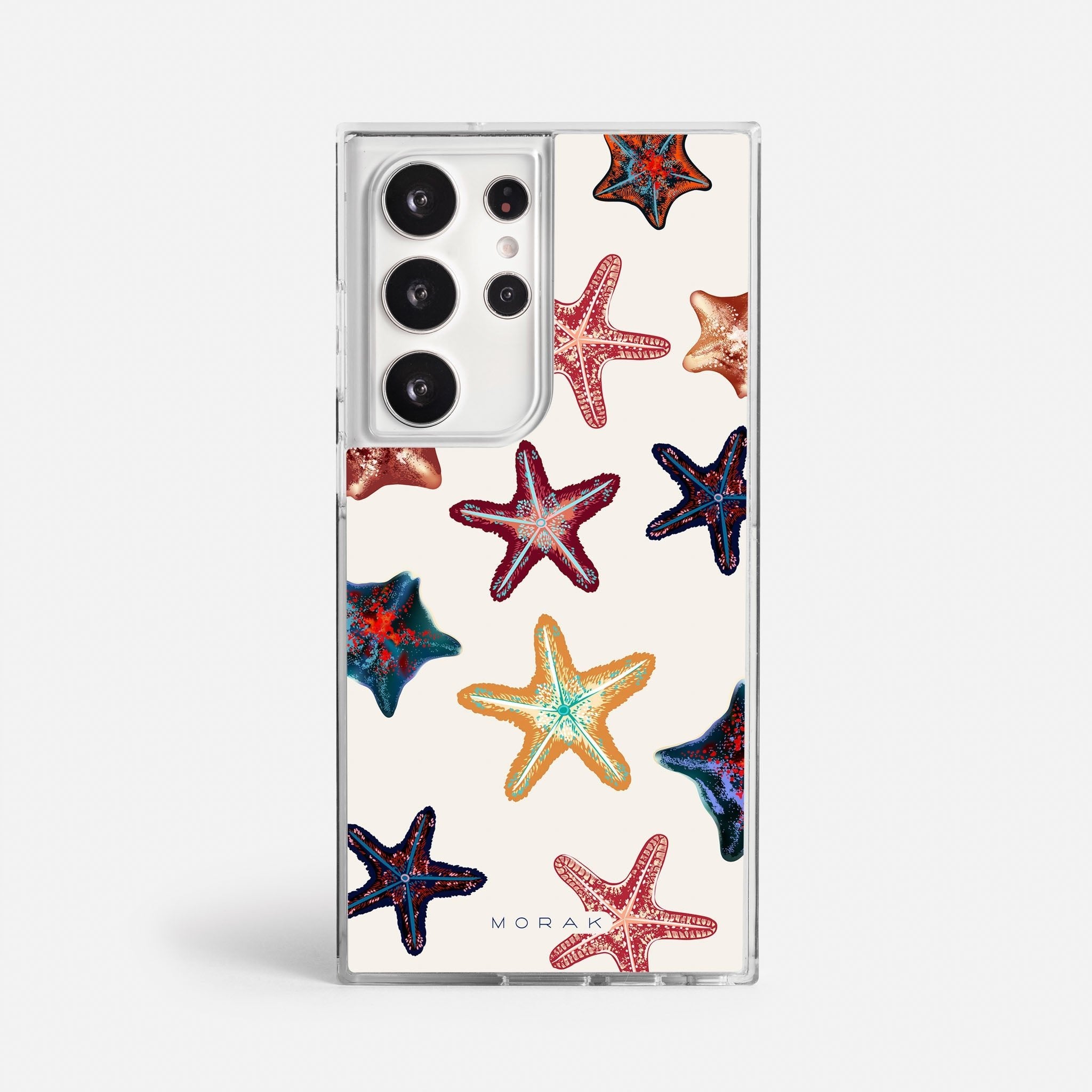 Case Starfish Pop - Blanco Premium – Protección antigolpe | Diseño colombiano | Morak
