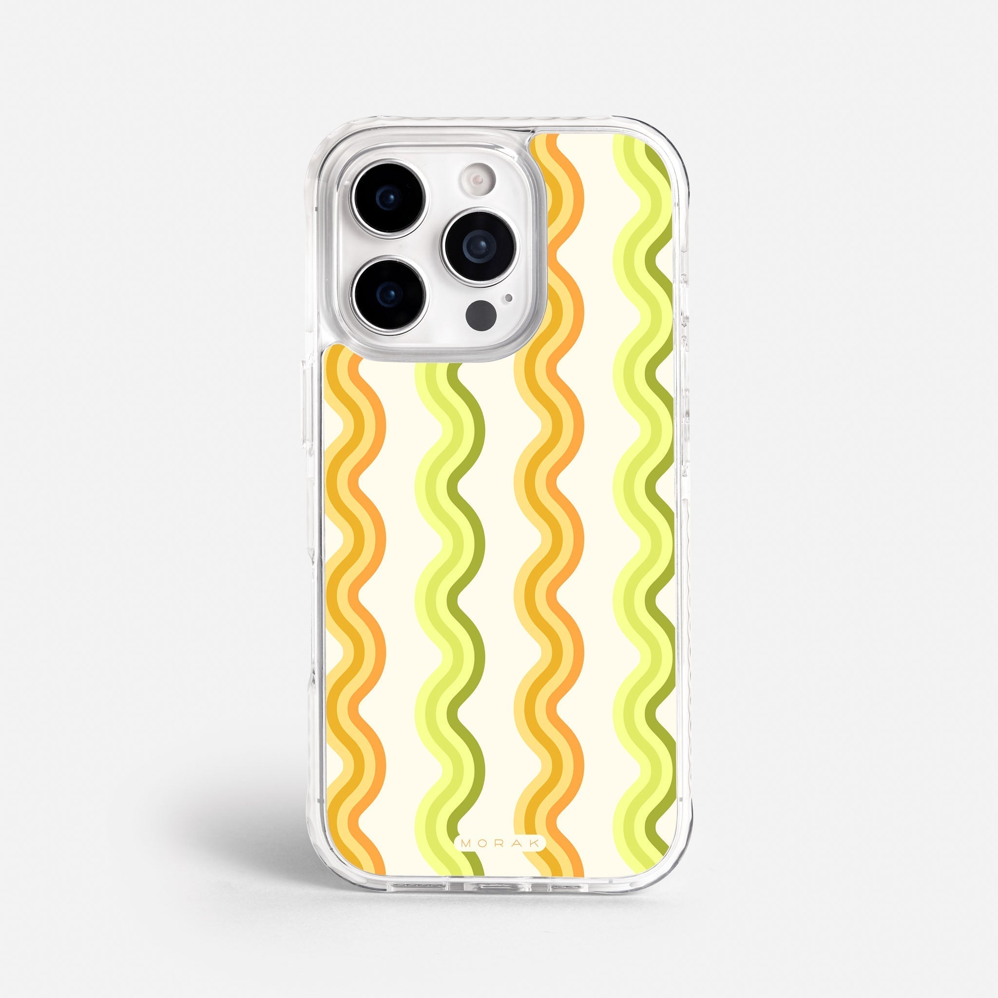 Case Sunny Flow - Blanco Premium – Protección antigolpe | Diseño colombiano | Morak