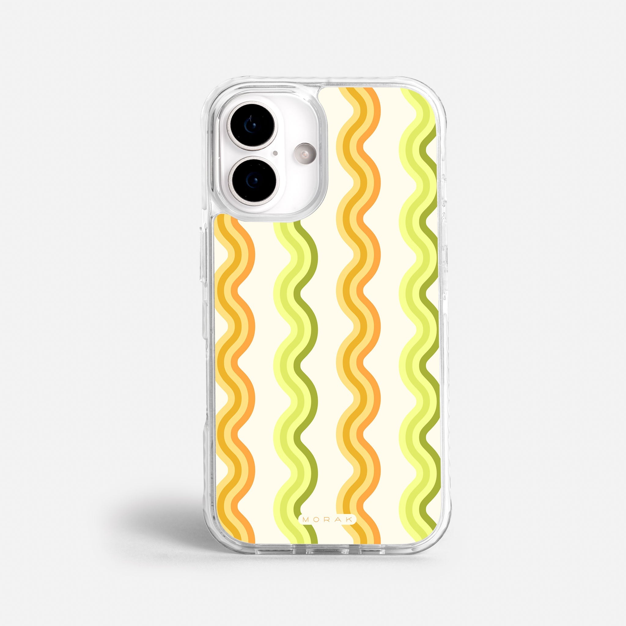 Case Sunny Flow - Blanco Premium – Protección antigolpe | Diseño colombiano | Morak