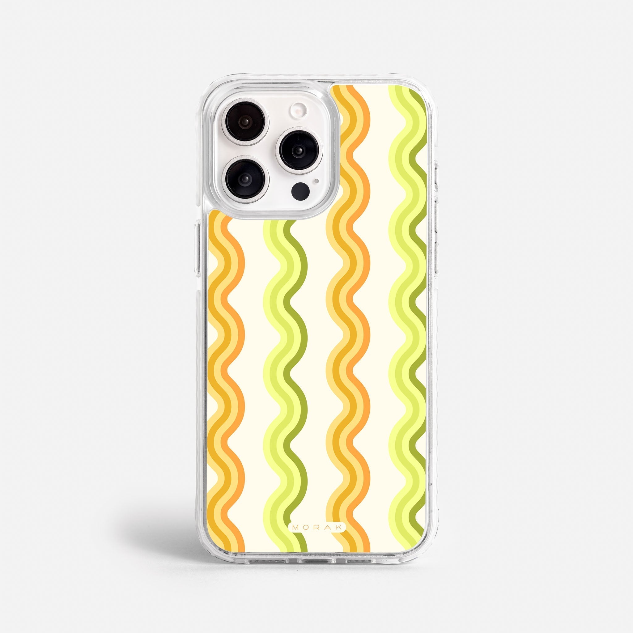 Case Sunny Flow - Blanco Premium – Protección antigolpe | Diseño colombiano | Morak