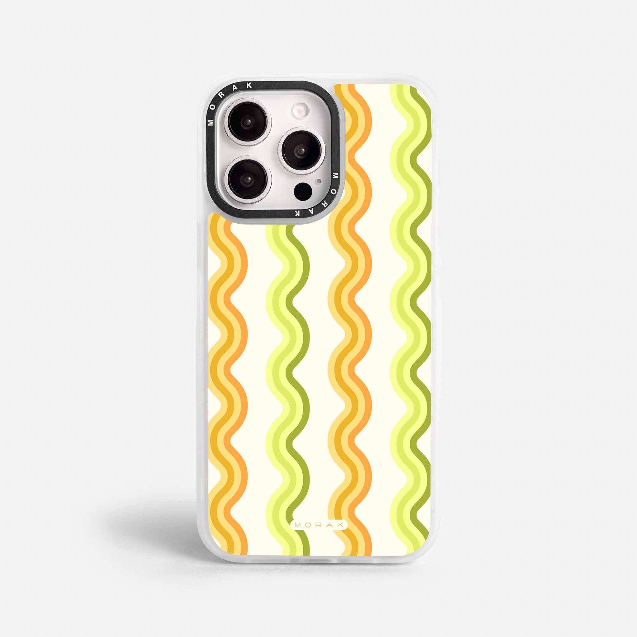 Case Sunny Flow - Blanco Premium – Protección antigolpe | Diseño colombiano | Morak