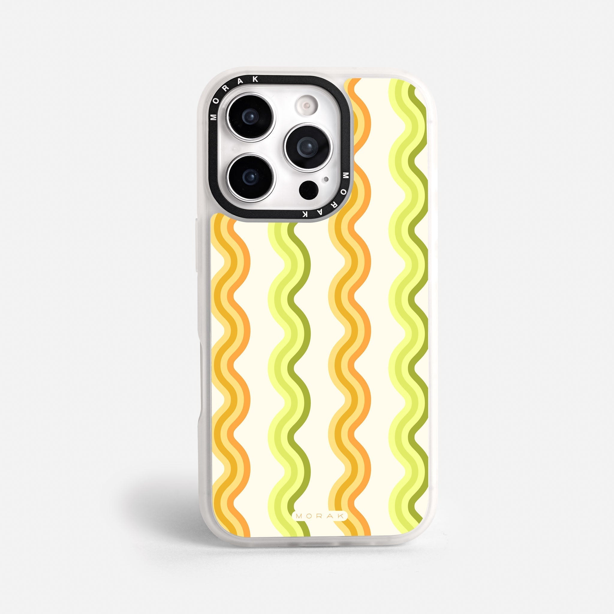 Case Sunny Flow - Blanco Premium – Protección antigolpe | Diseño colombiano | Morak