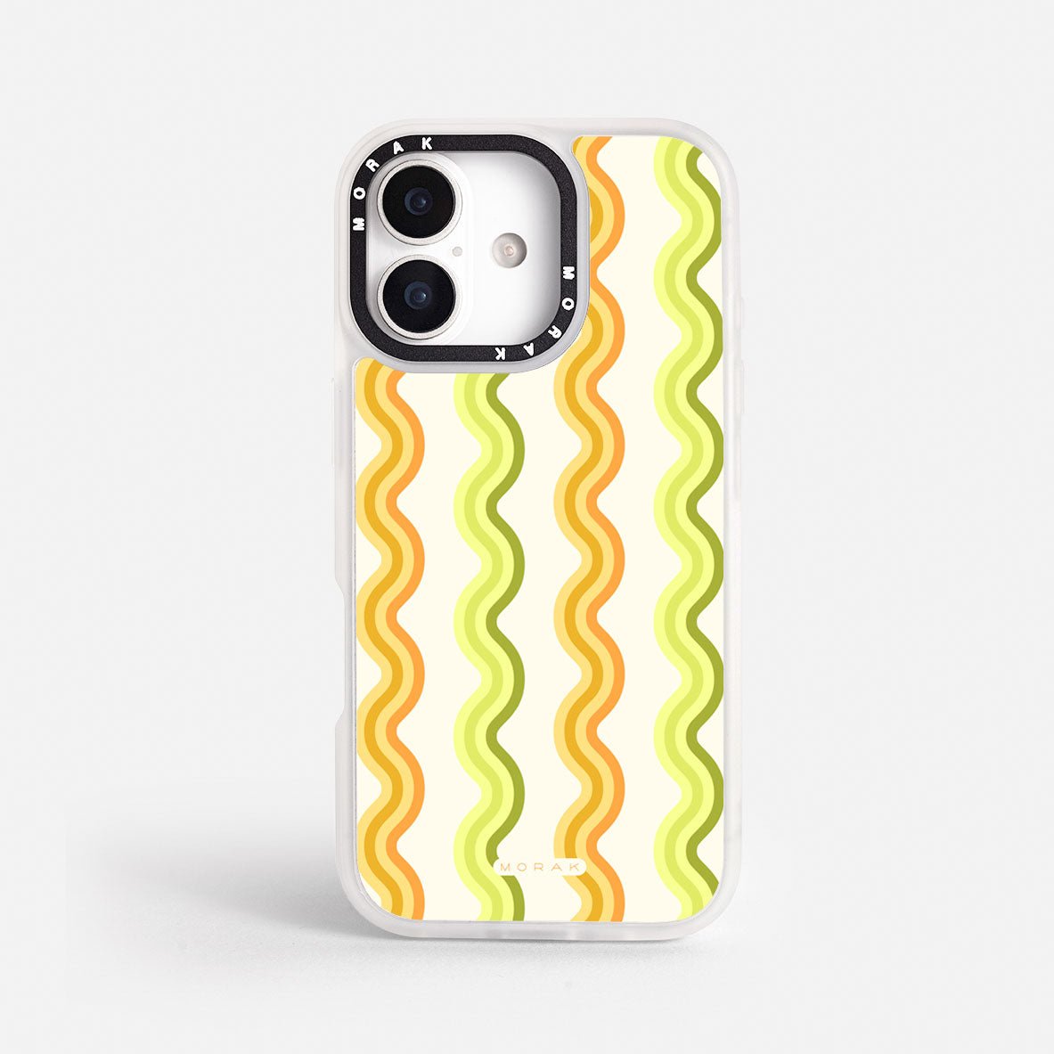 Case Sunny Flow - Blanco Premium – Protección antigolpe | Diseño colombiano | Morak