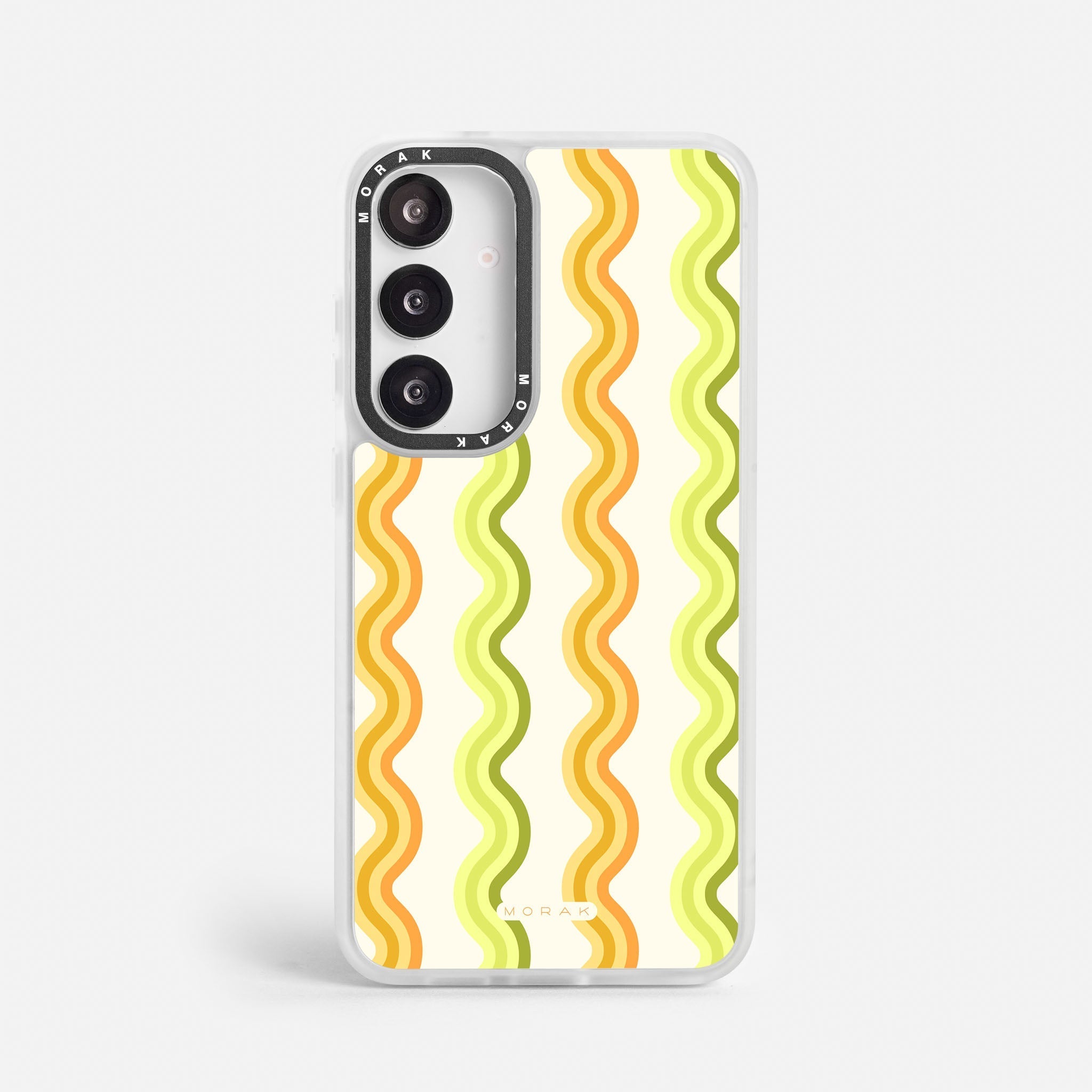 Case Sunny Flow - Blanco Premium – Protección antigolpe | Diseño colombiano | Morak