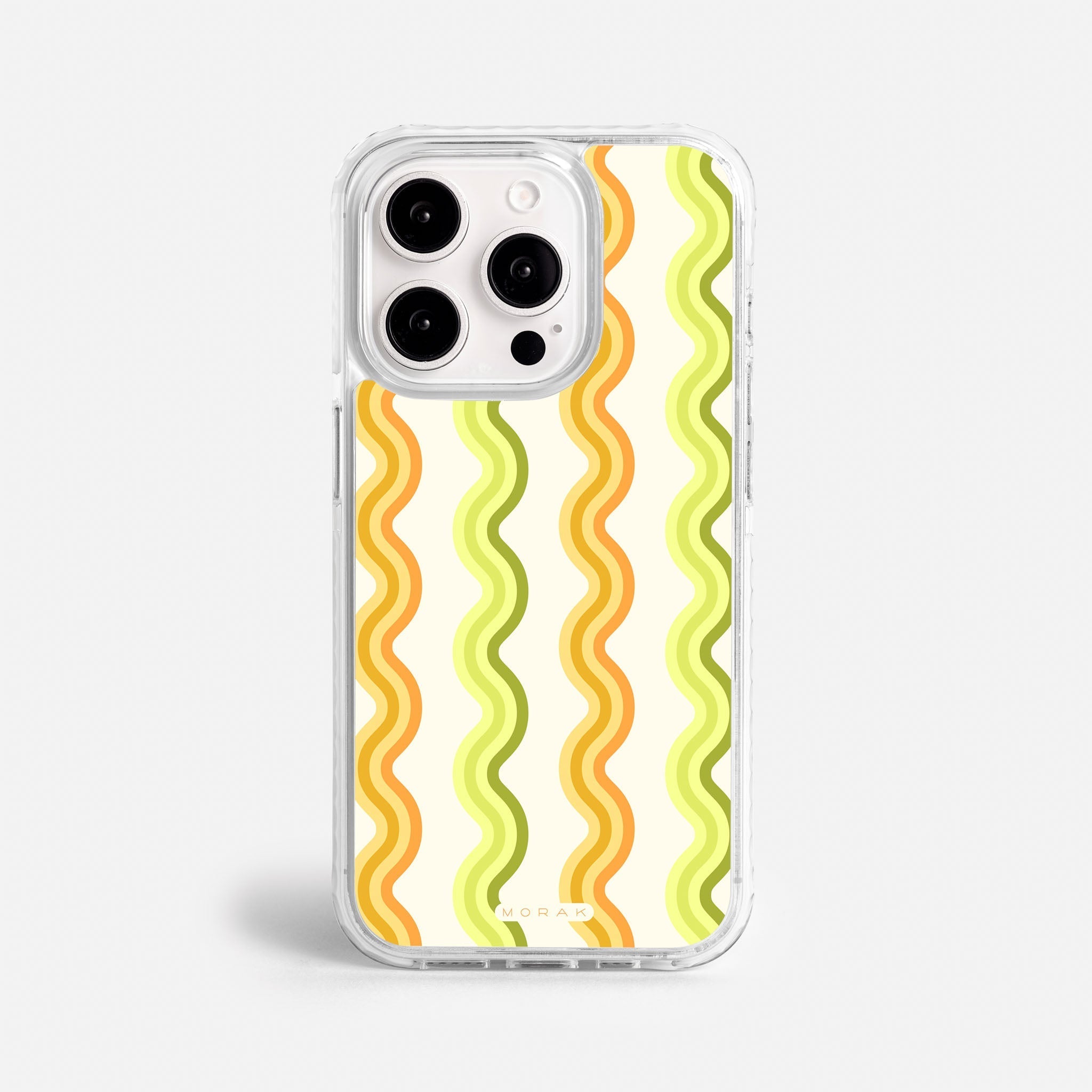 Case Sunny Flow - Blanco Premium – Protección antigolpe | Diseño colombiano | Morak