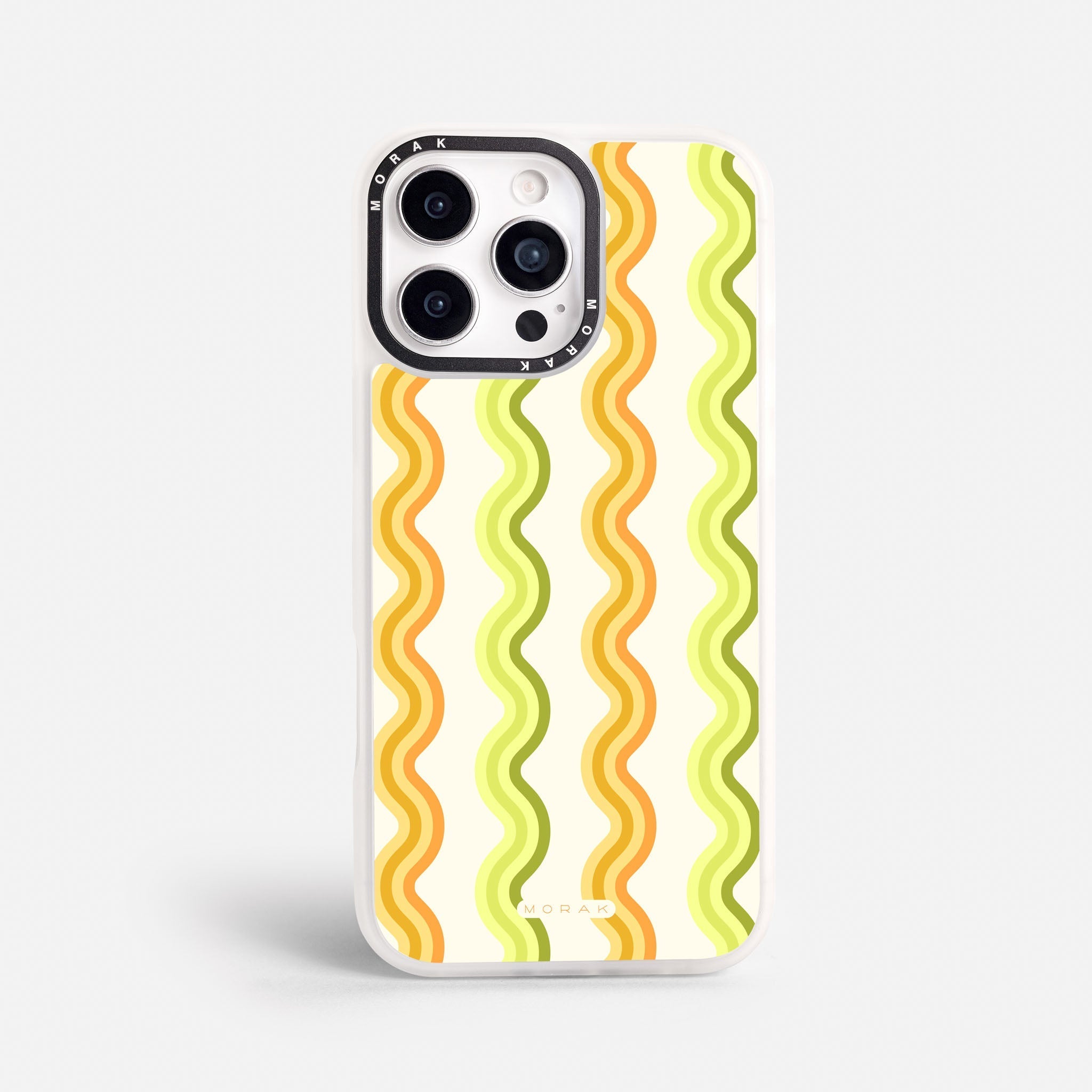 Case Sunny Flow - Blanco Premium – Protección antigolpe | Diseño colombiano | Morak