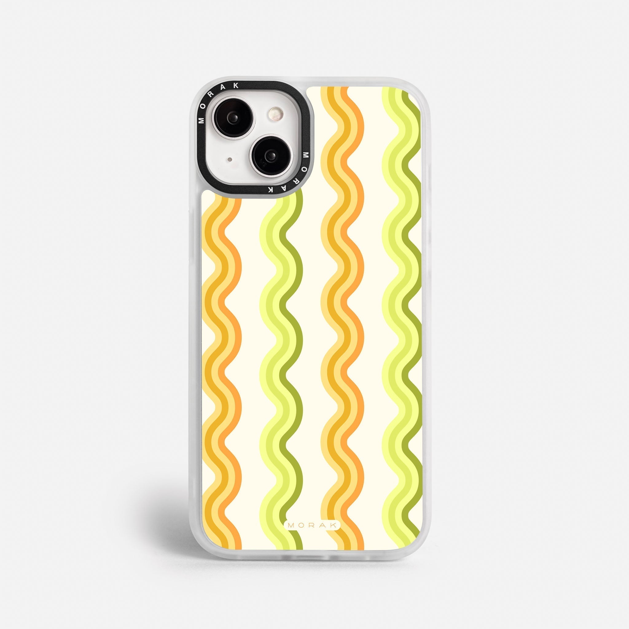 Case Sunny Flow - Blanco Premium – Protección antigolpe | Diseño colombiano | Morak