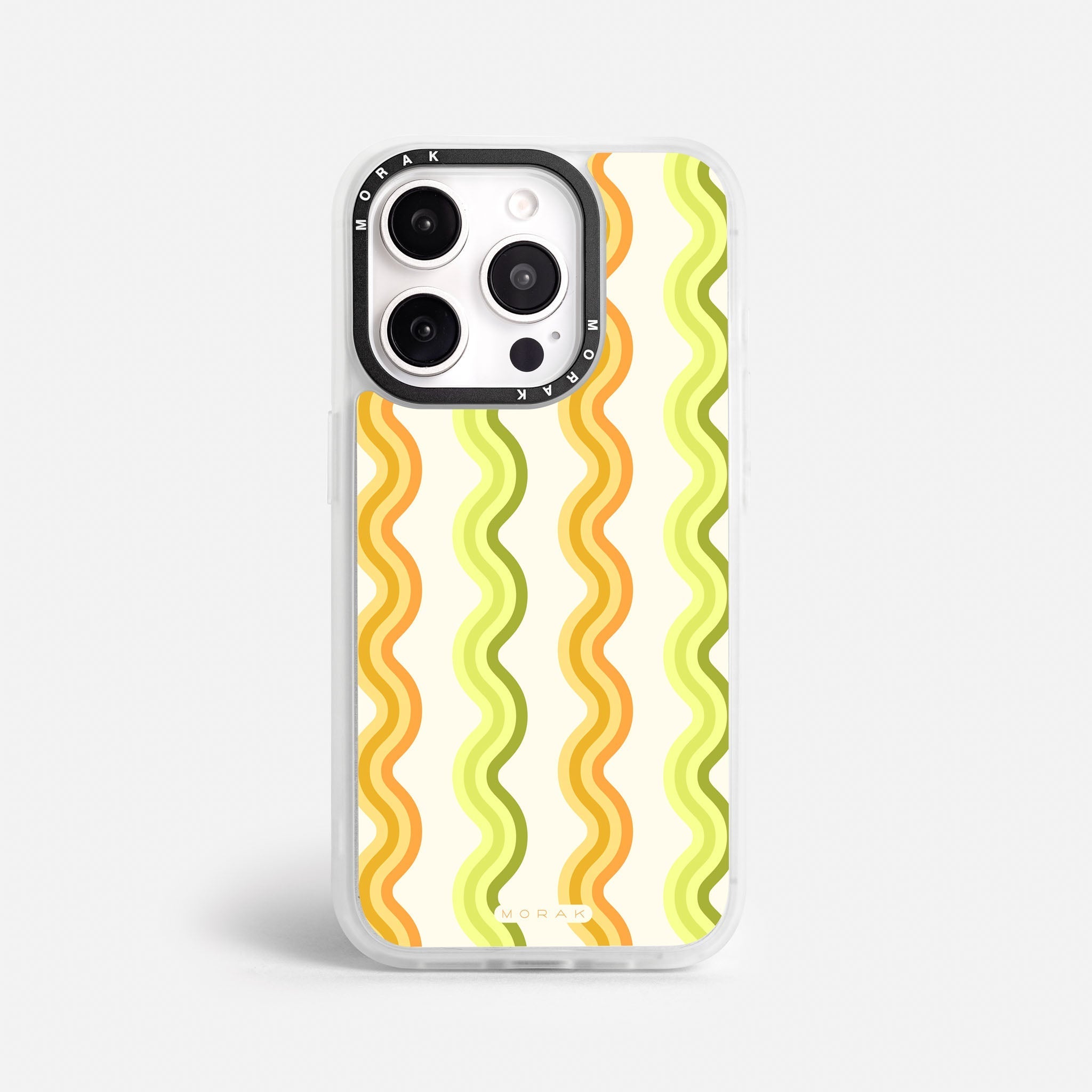 Case Sunny Flow - Blanco Premium – Protección antigolpe | Diseño colombiano | Morak