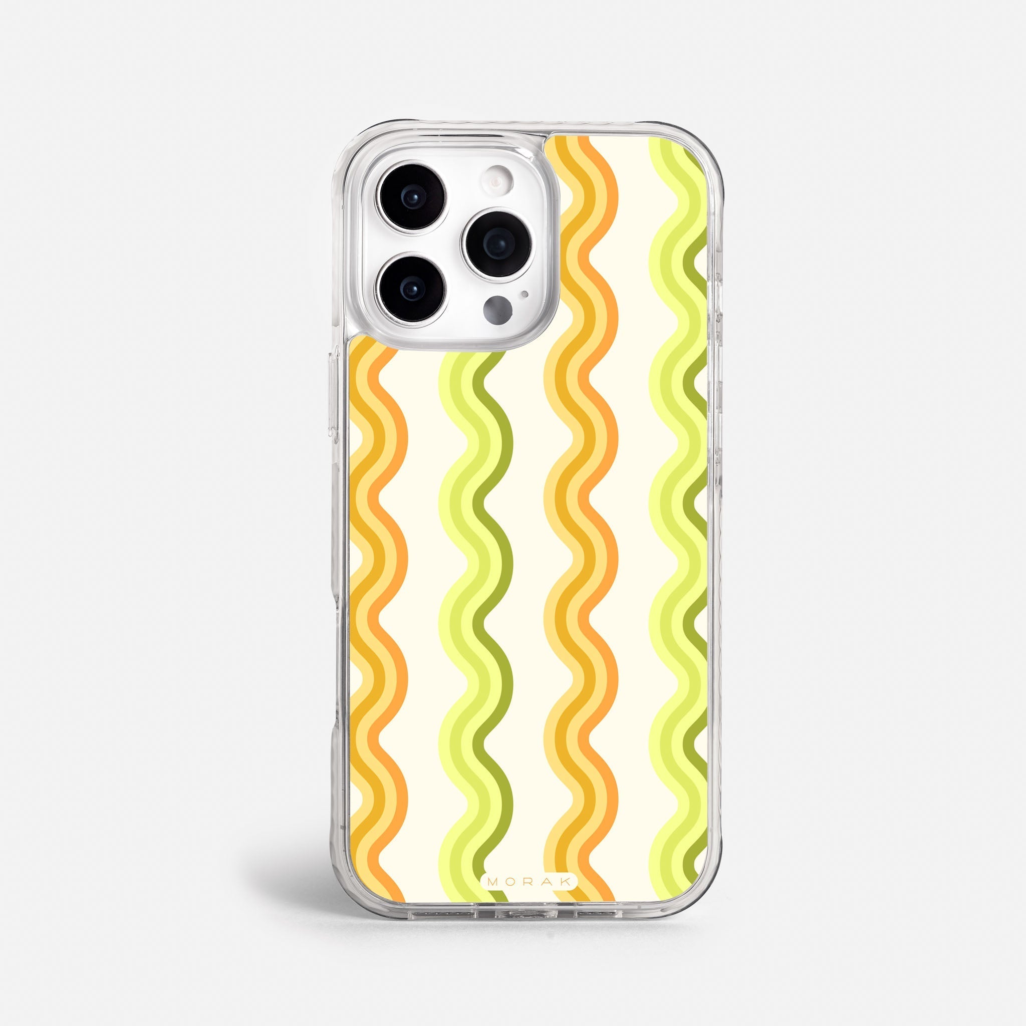 Case Sunny Flow - Blanco Premium – Protección antigolpe | Diseño colombiano | Morak