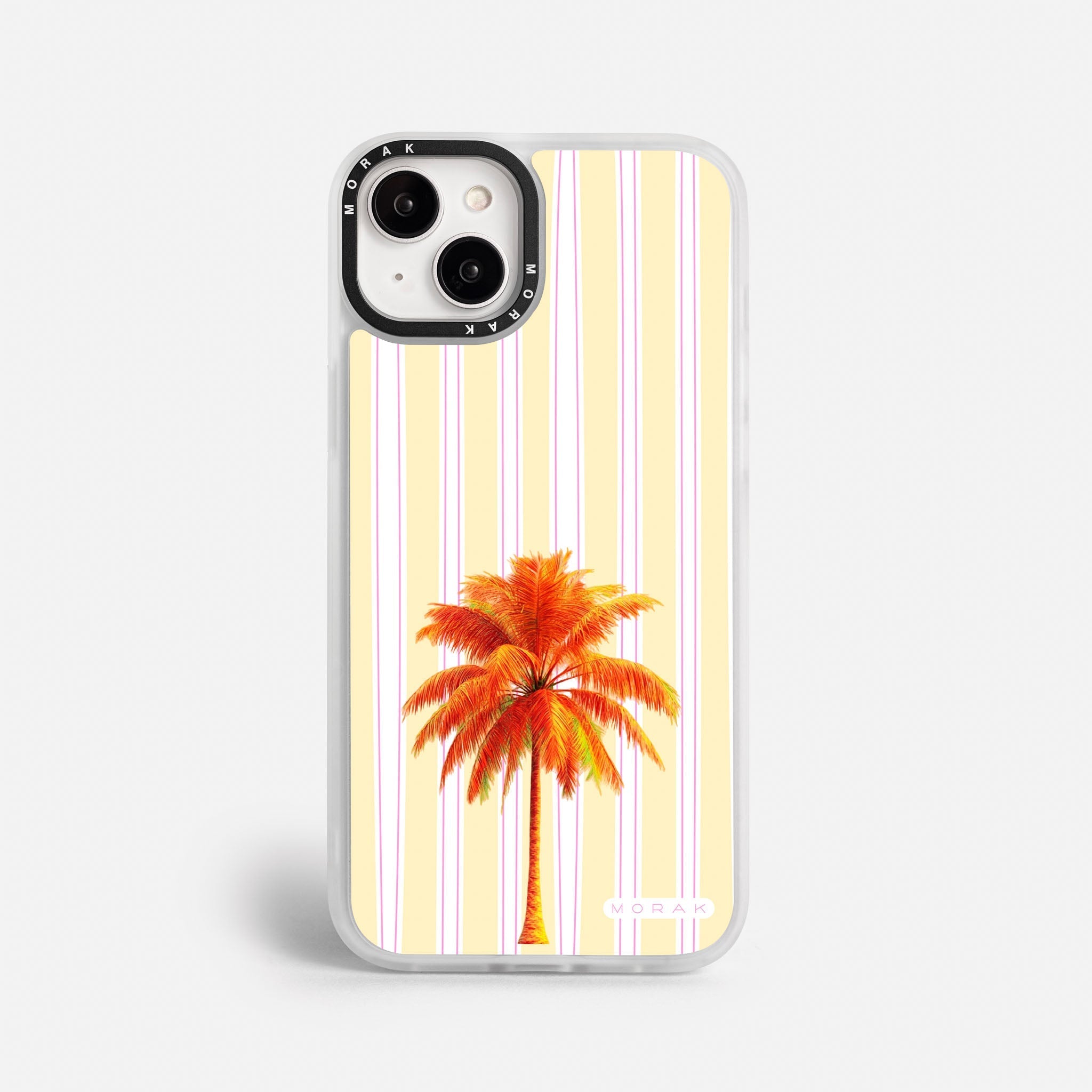 Case Sunset Palm - Blanco Premium – Protección antigolpe | Diseño colombiano | Morak