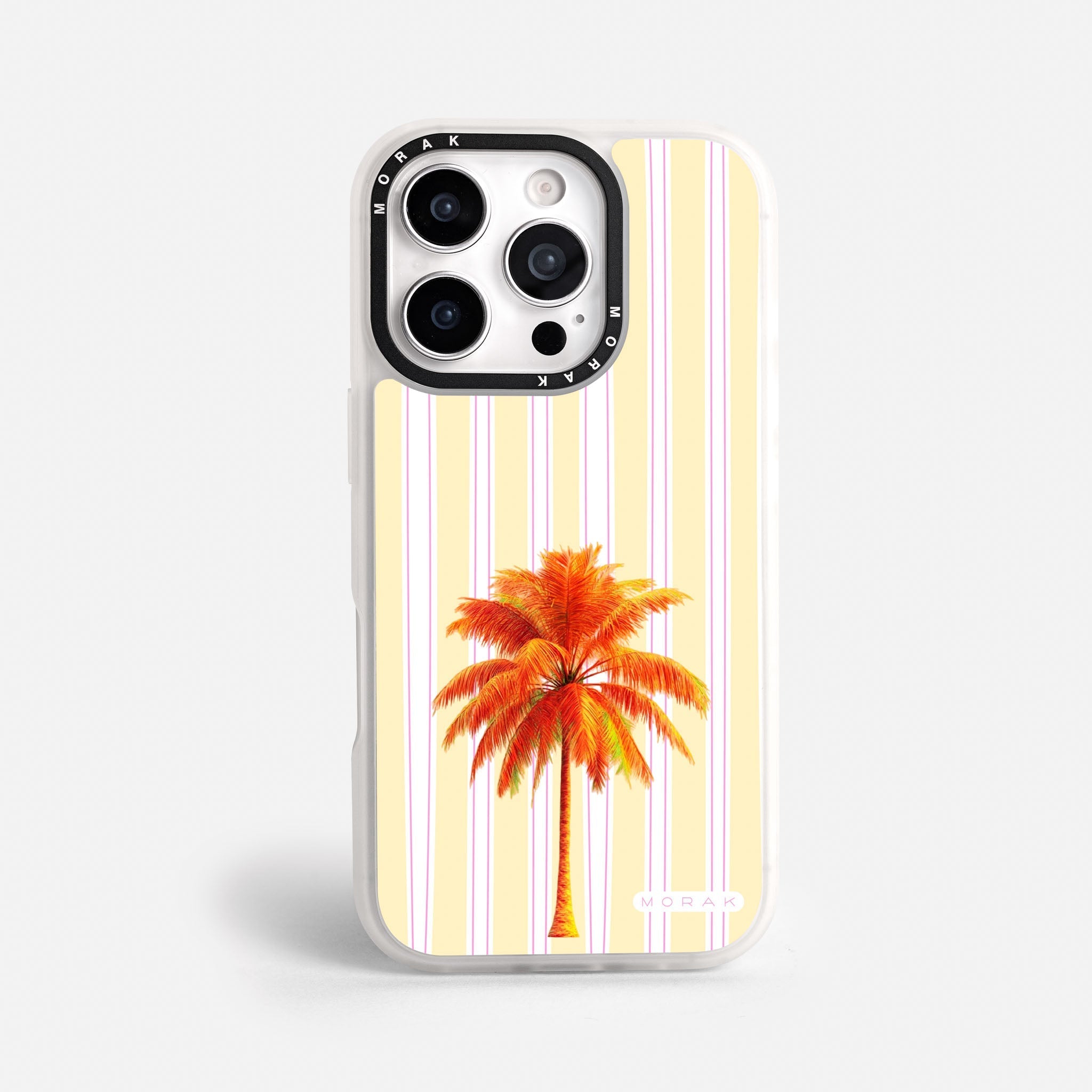 Case Sunset Palm - Blanco Premium – Protección antigolpe | Diseño colombiano | Morak