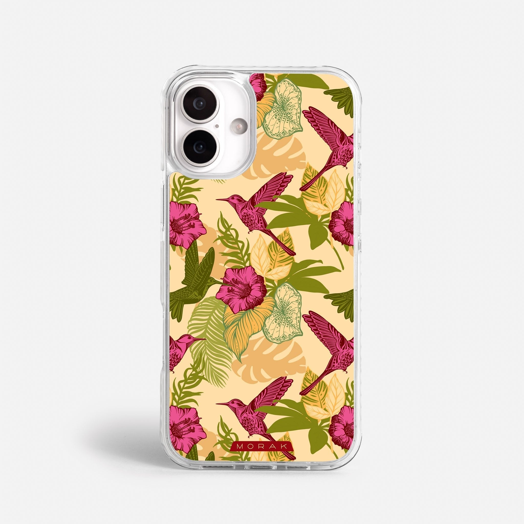 Case Tropic Bloom - Blanco Premium – Protección antigolpe | Diseño colombiano | Morak