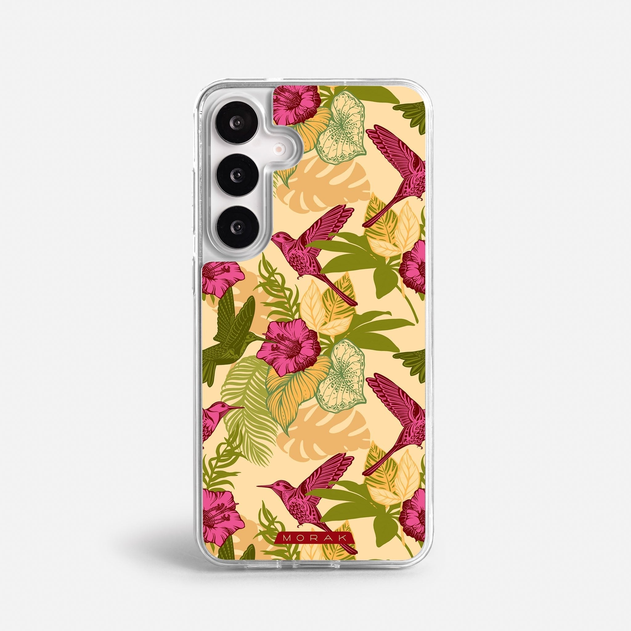 Case Tropic Bloom - Blanco Premium – Protección antigolpe | Diseño colombiano | Morak