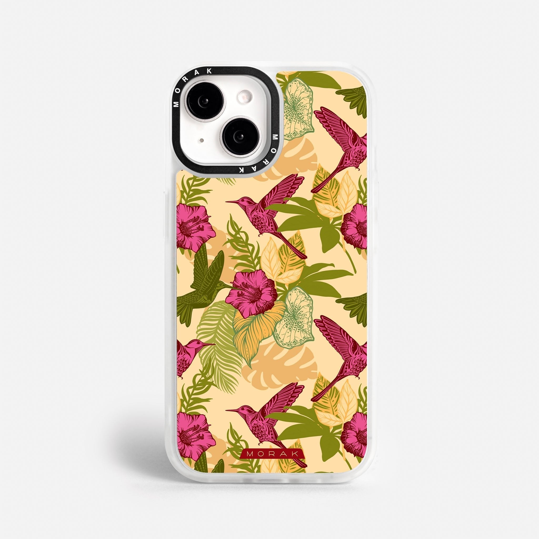 Case Tropic Bloom - Blanco Premium – Protección antigolpe | Diseño colombiano | Morak