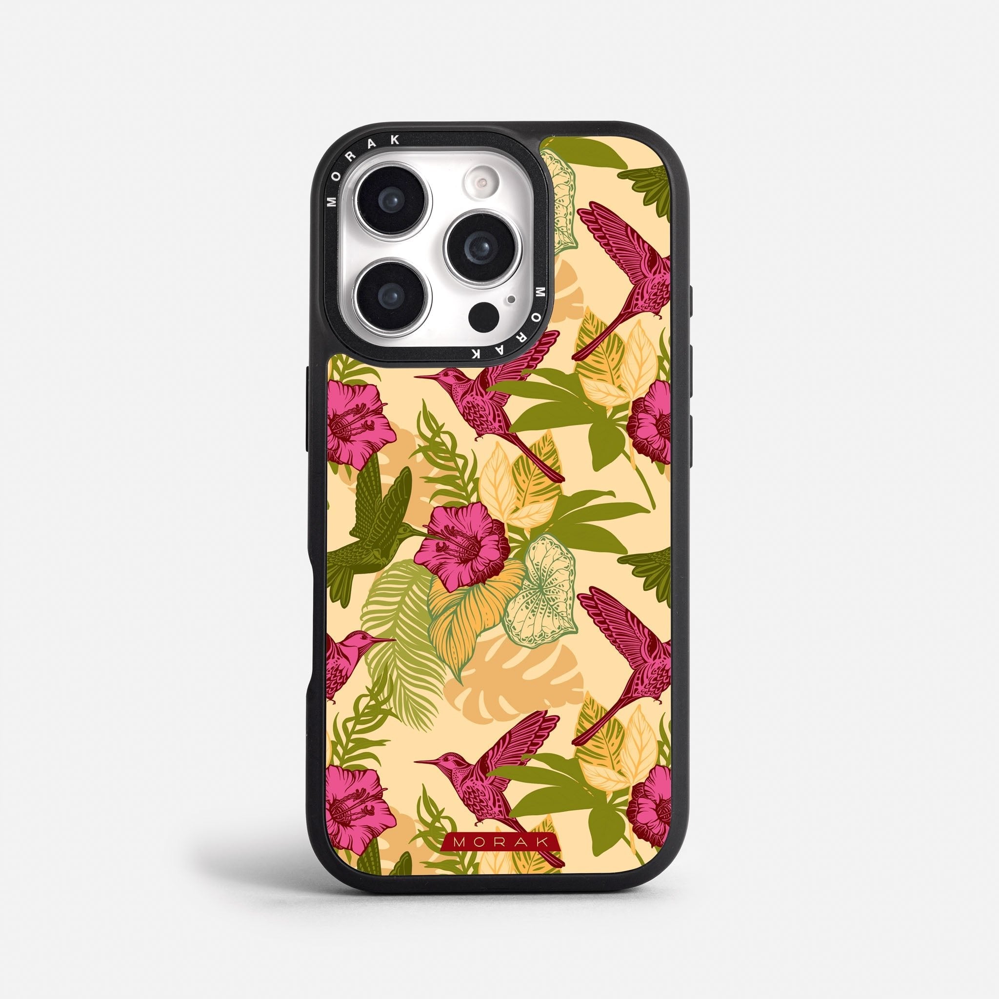 Case Tropic Bloom - Blanco Premium – Protección antigolpe | Diseño colombiano | Morak