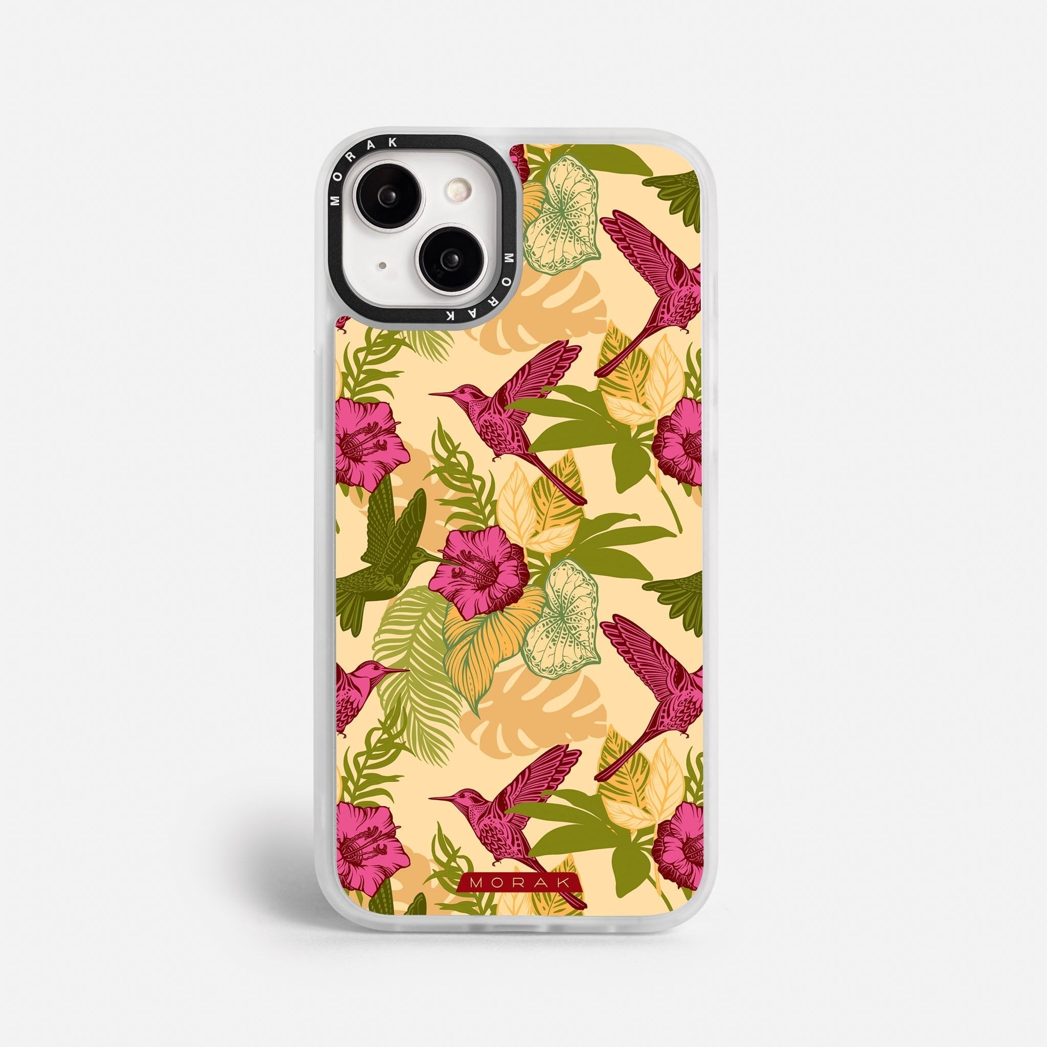 Case Tropic Bloom - Blanco Premium – Protección antigolpe | Diseño colombiano | Morak