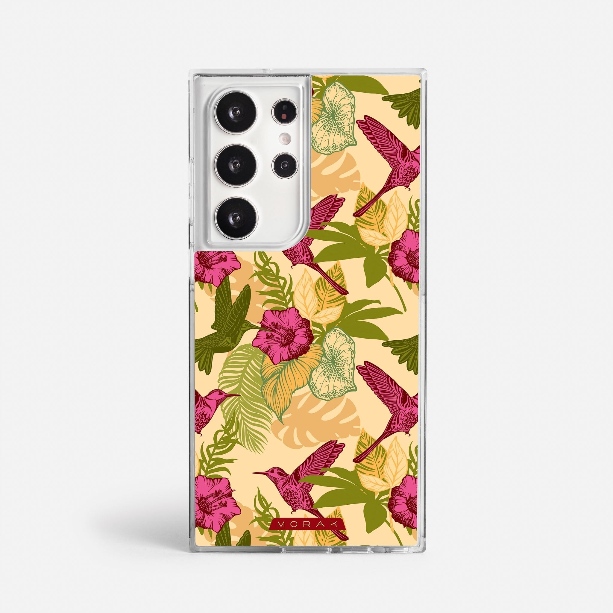 Case Tropic Bloom - Blanco Premium – Protección antigolpe | Diseño colombiano | Morak