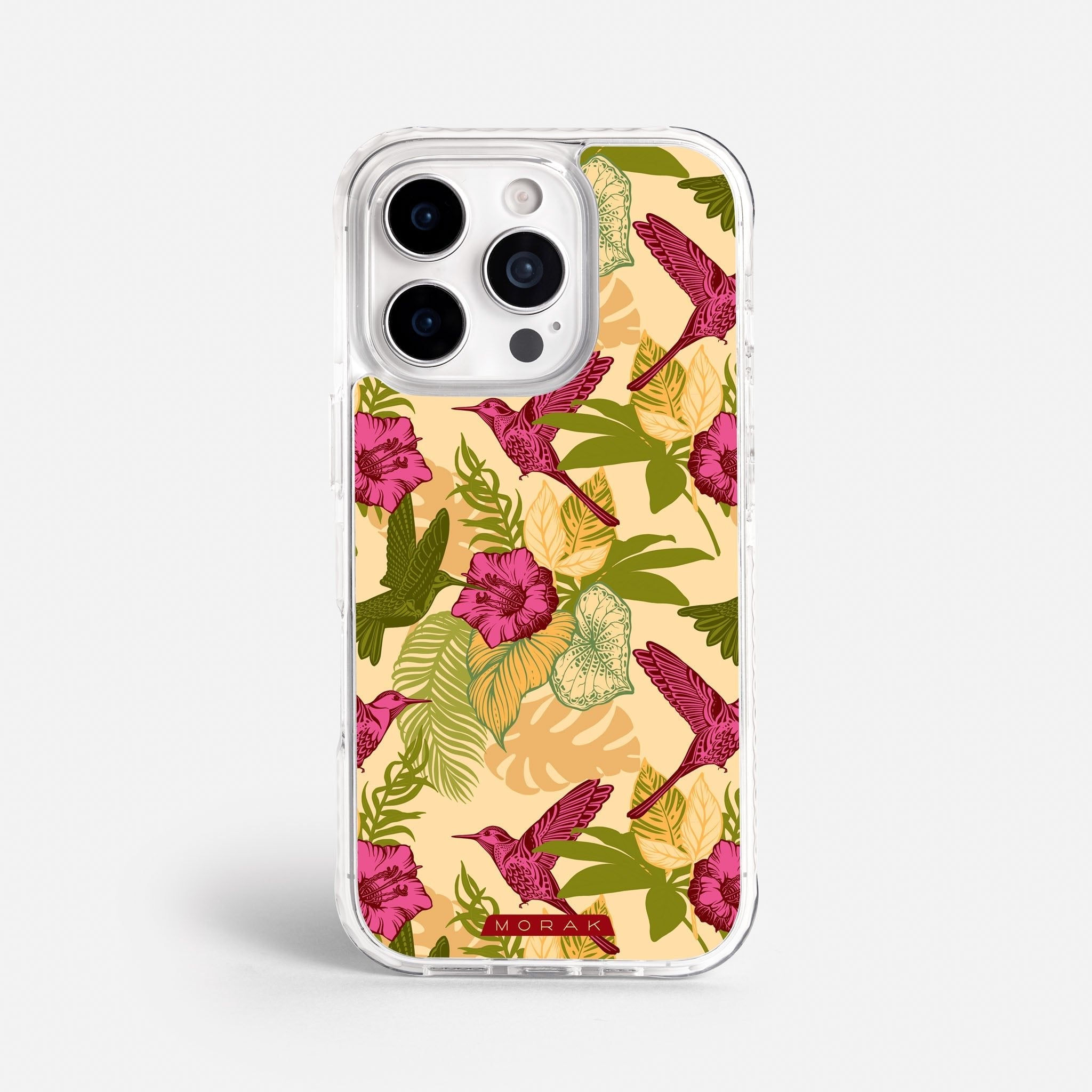 Case Tropic Bloom - Blanco Premium – Protección antigolpe | Diseño colombiano | Morak