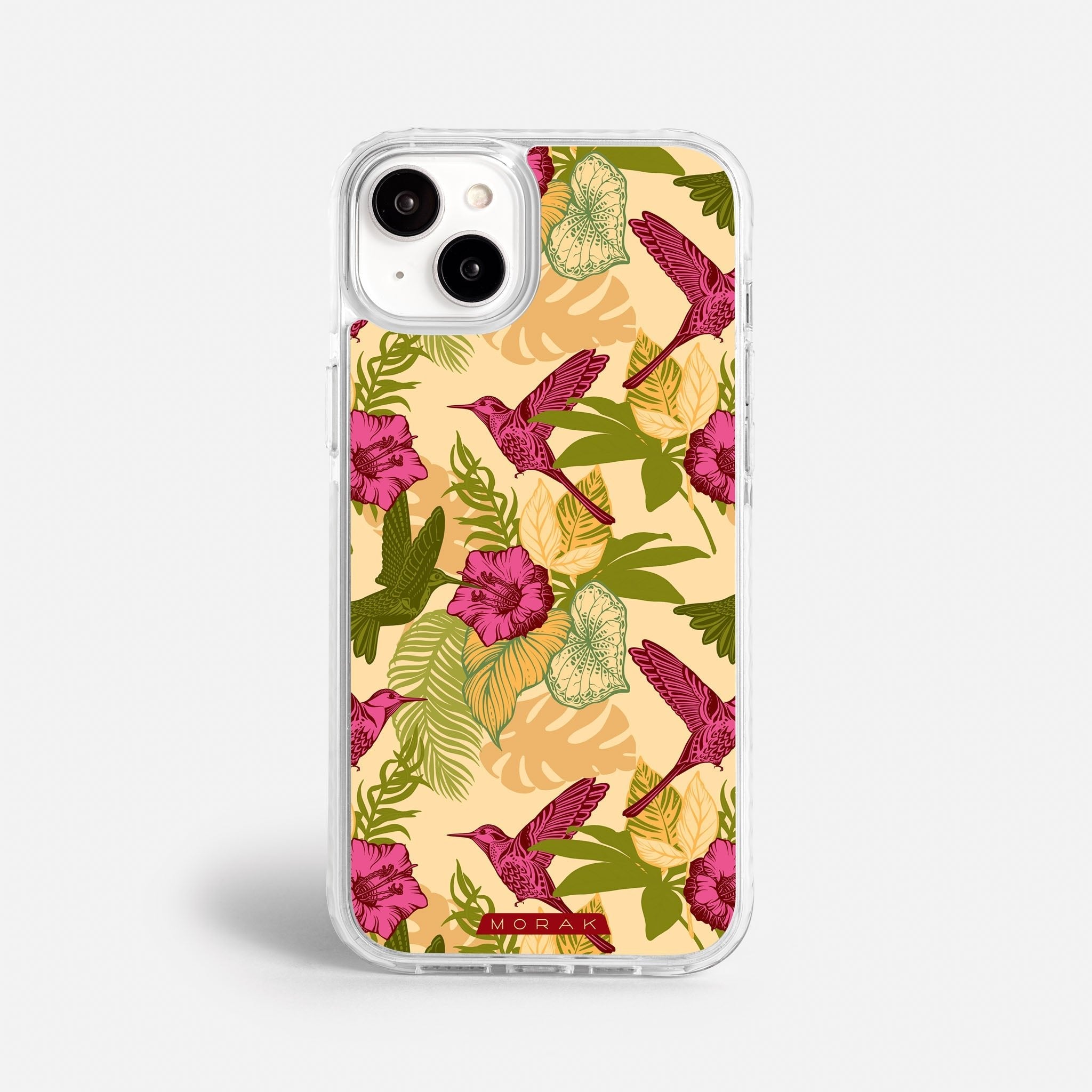 Case Tropic Bloom - Blanco Premium – Protección antigolpe | Diseño colombiano | Morak