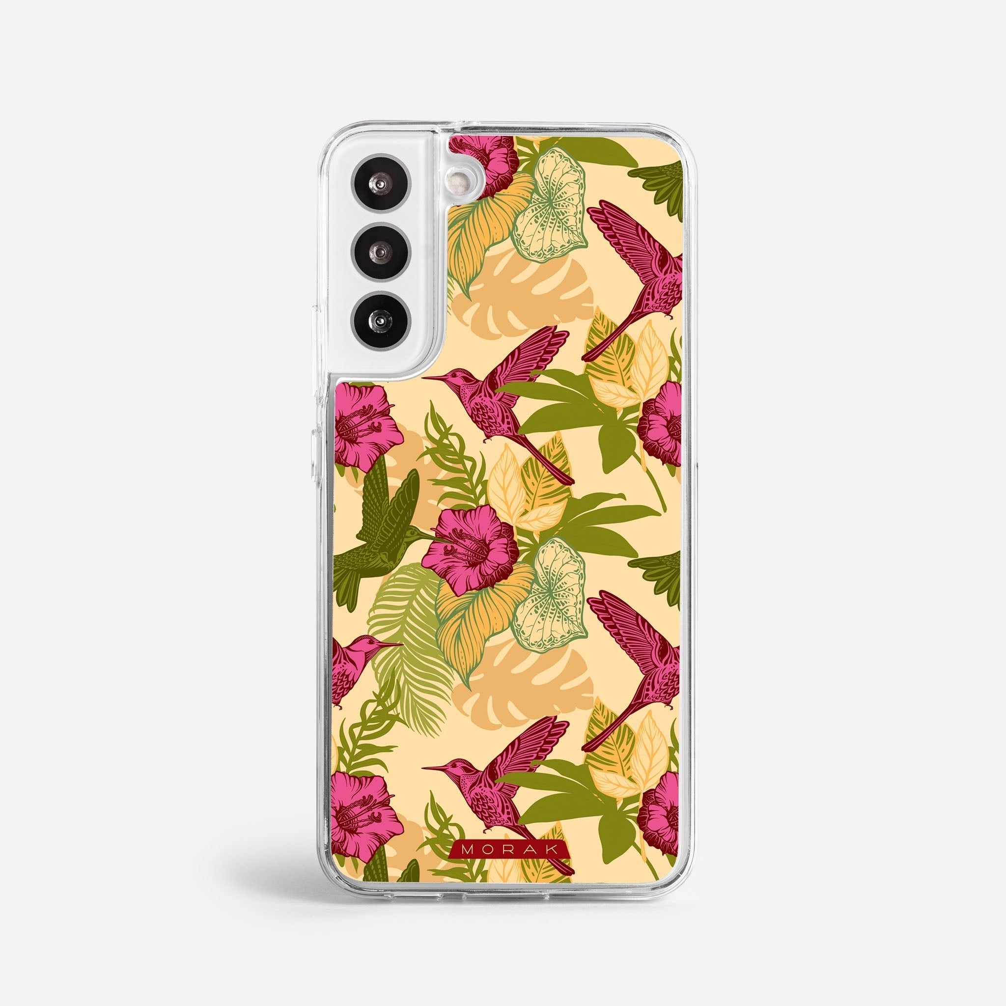 Case Tropic Bloom - Blanco Premium – Protección antigolpe | Diseño colombiano | Morak