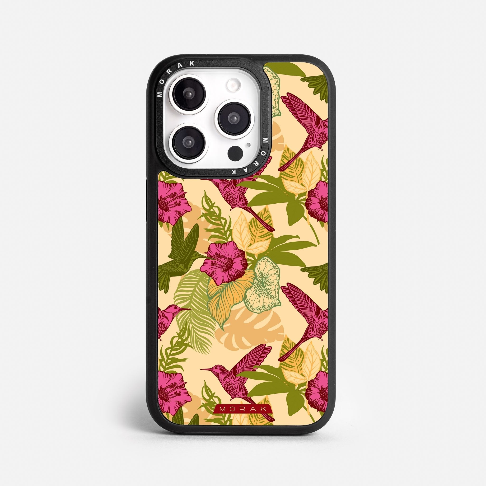 Case Tropic Bloom - Blanco Premium – Protección antigolpe | Diseño colombiano | Morak