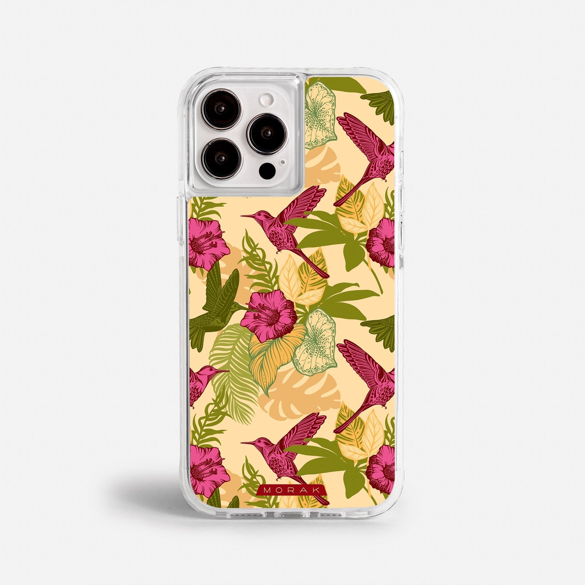 Case Tropic Bloom - Blanco Premium – Protección antigolpe | Diseño colombiano | Morak
