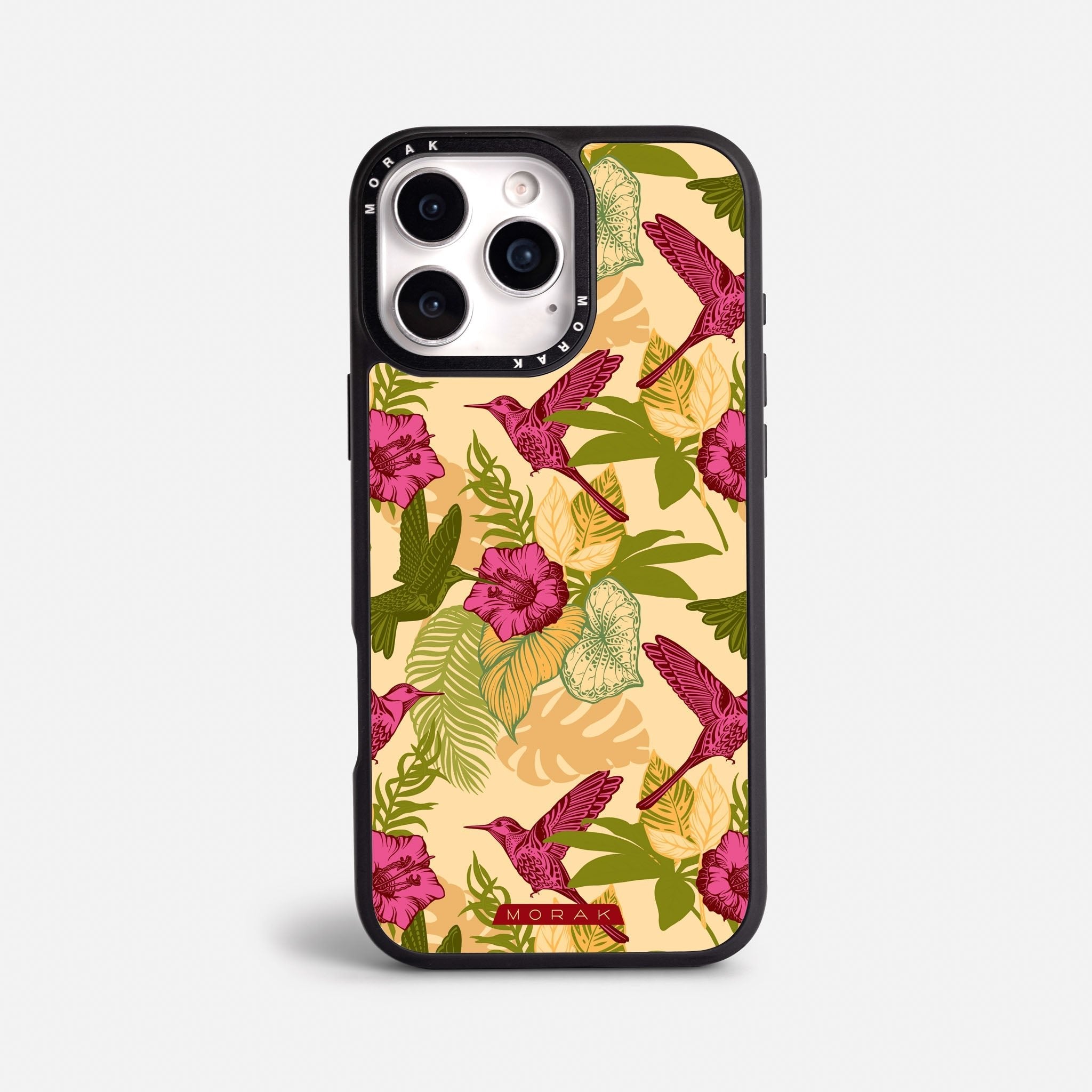 Case Tropic Bloom - Blanco Premium – Protección antigolpe | Diseño colombiano | Morak