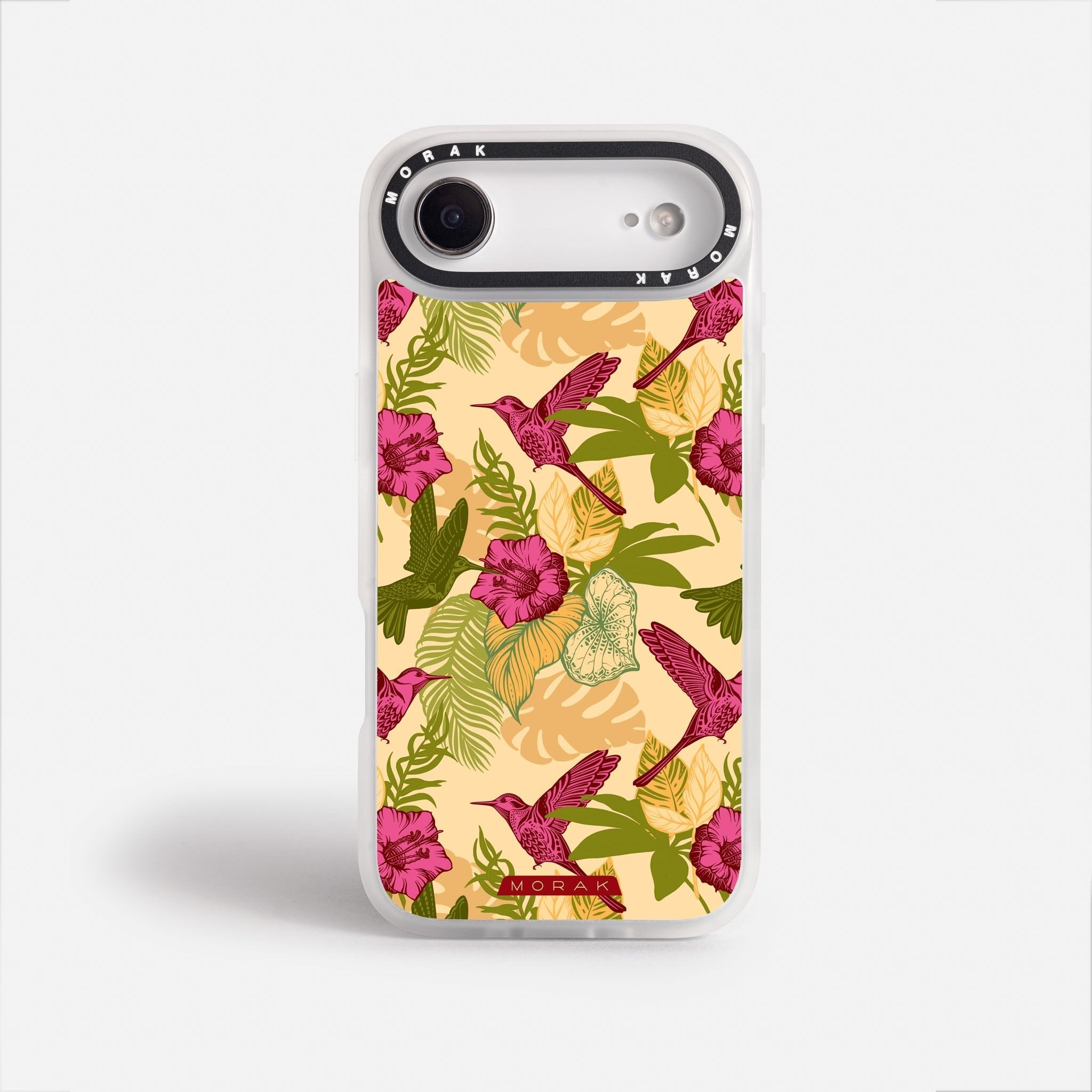 Case Tropic Bloom - Blanco Premium – Protección antigolpe | Diseño colombiano | Morak