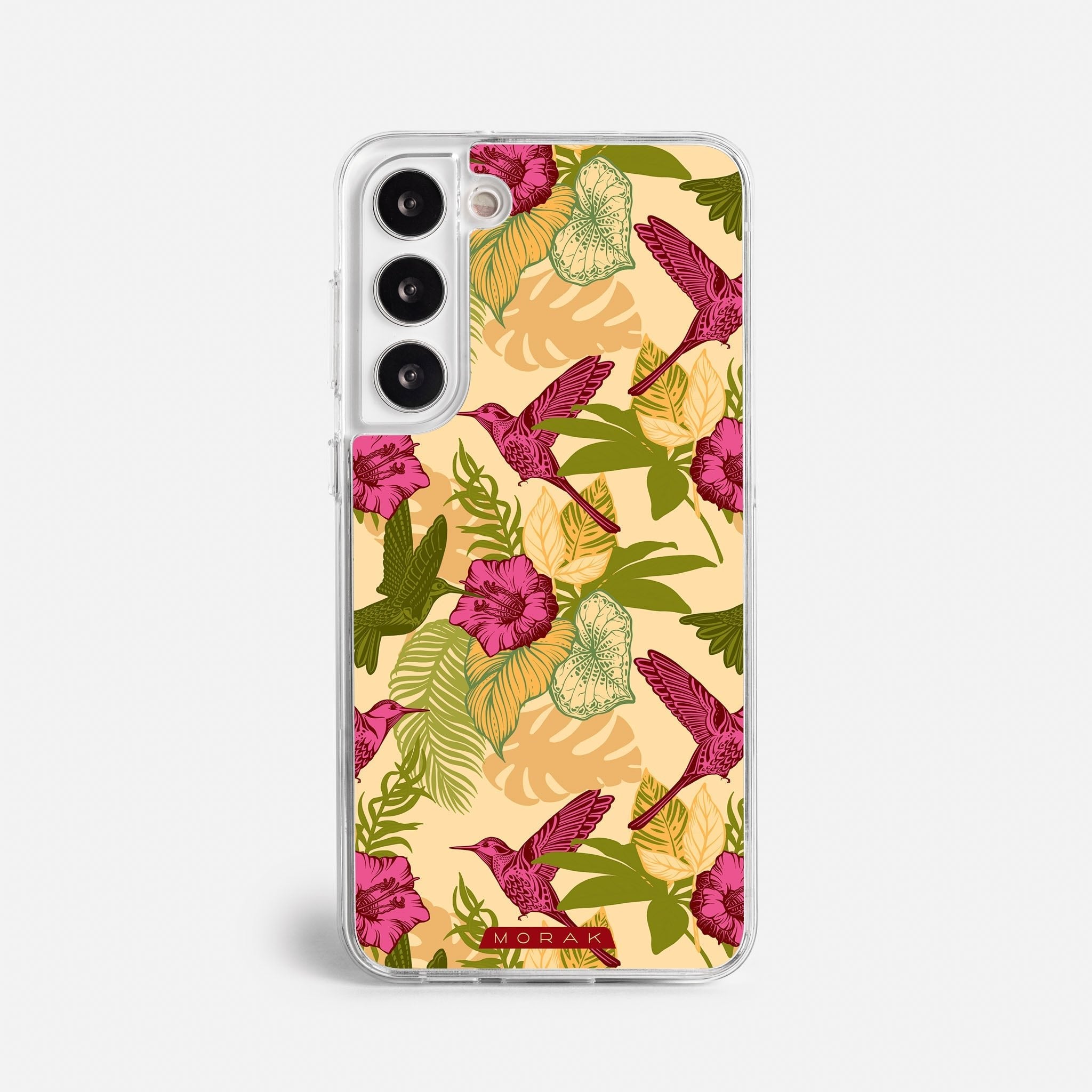 Case Tropic Bloom - Blanco Premium – Protección antigolpe | Diseño colombiano | Morak