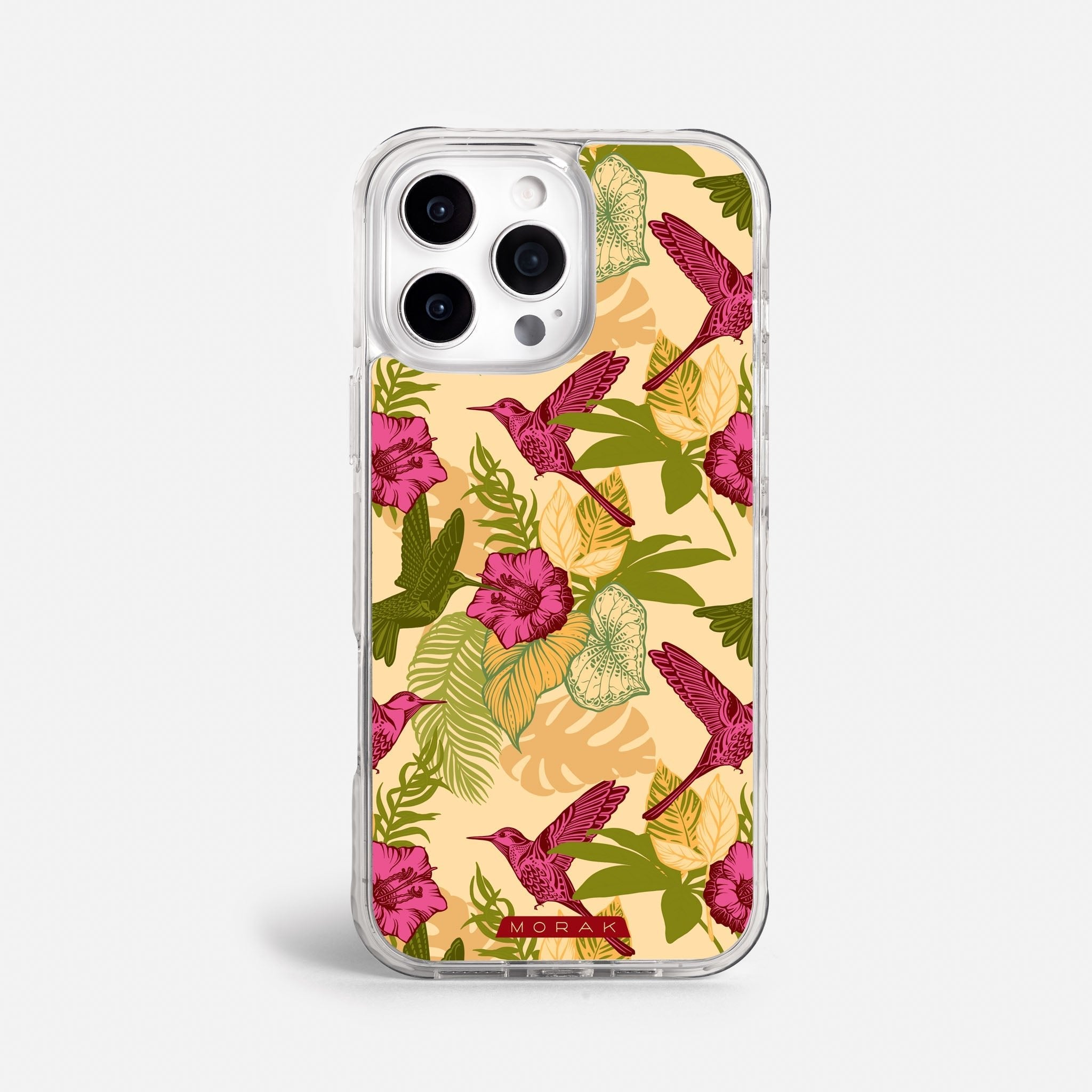 Case Tropic Bloom - Blanco Premium – Protección antigolpe | Diseño colombiano | Morak