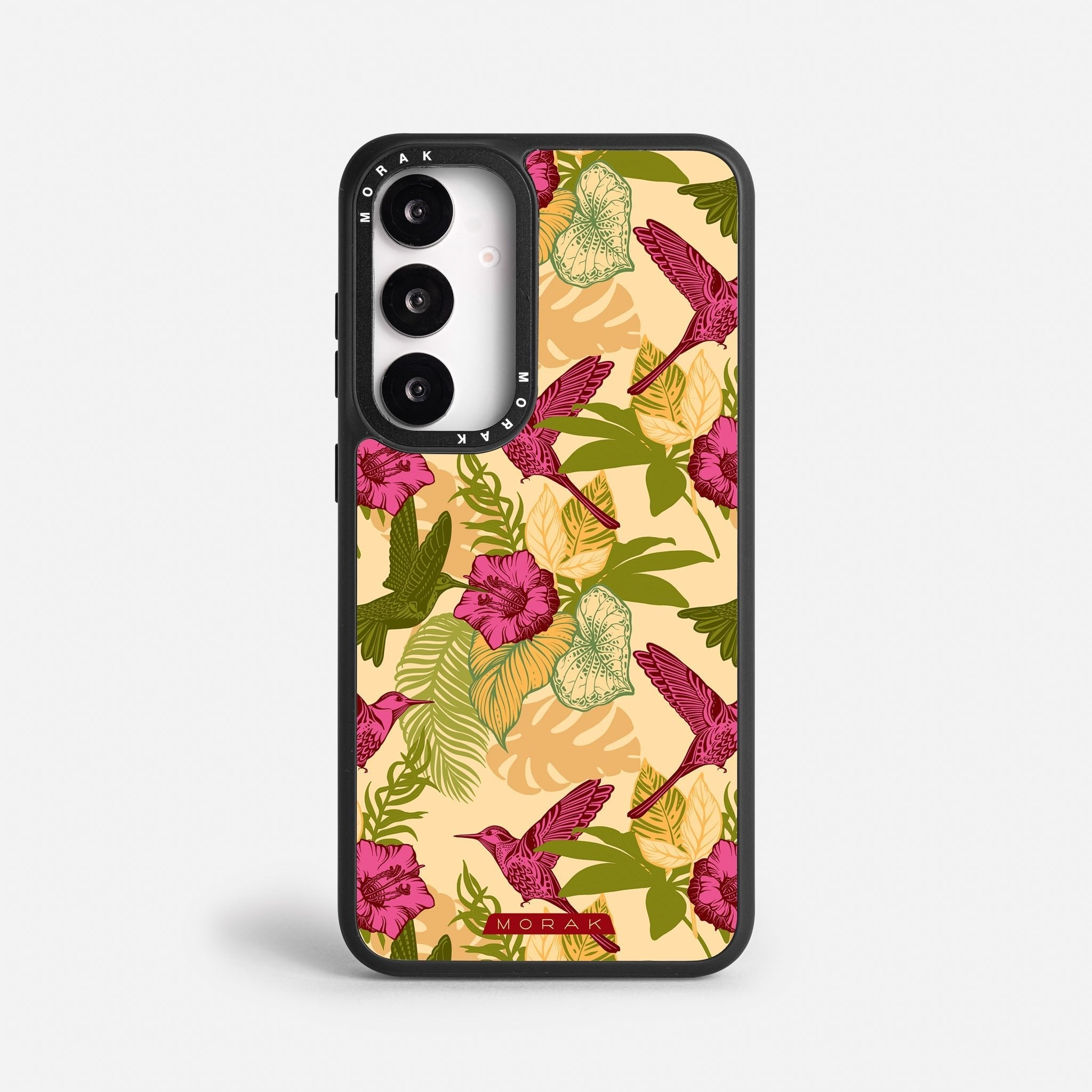 Case Tropic Bloom - Blanco Premium – Protección antigolpe | Diseño colombiano | Morak