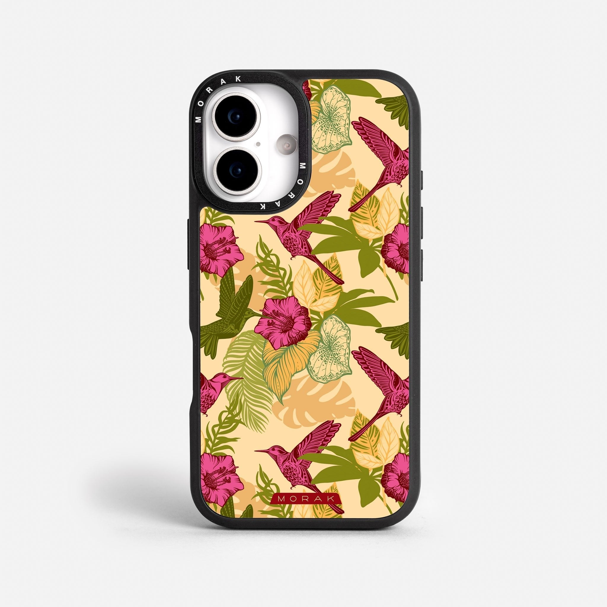 Case Tropic Bloom - Blanco Premium – Protección antigolpe | Diseño colombiano | Morak