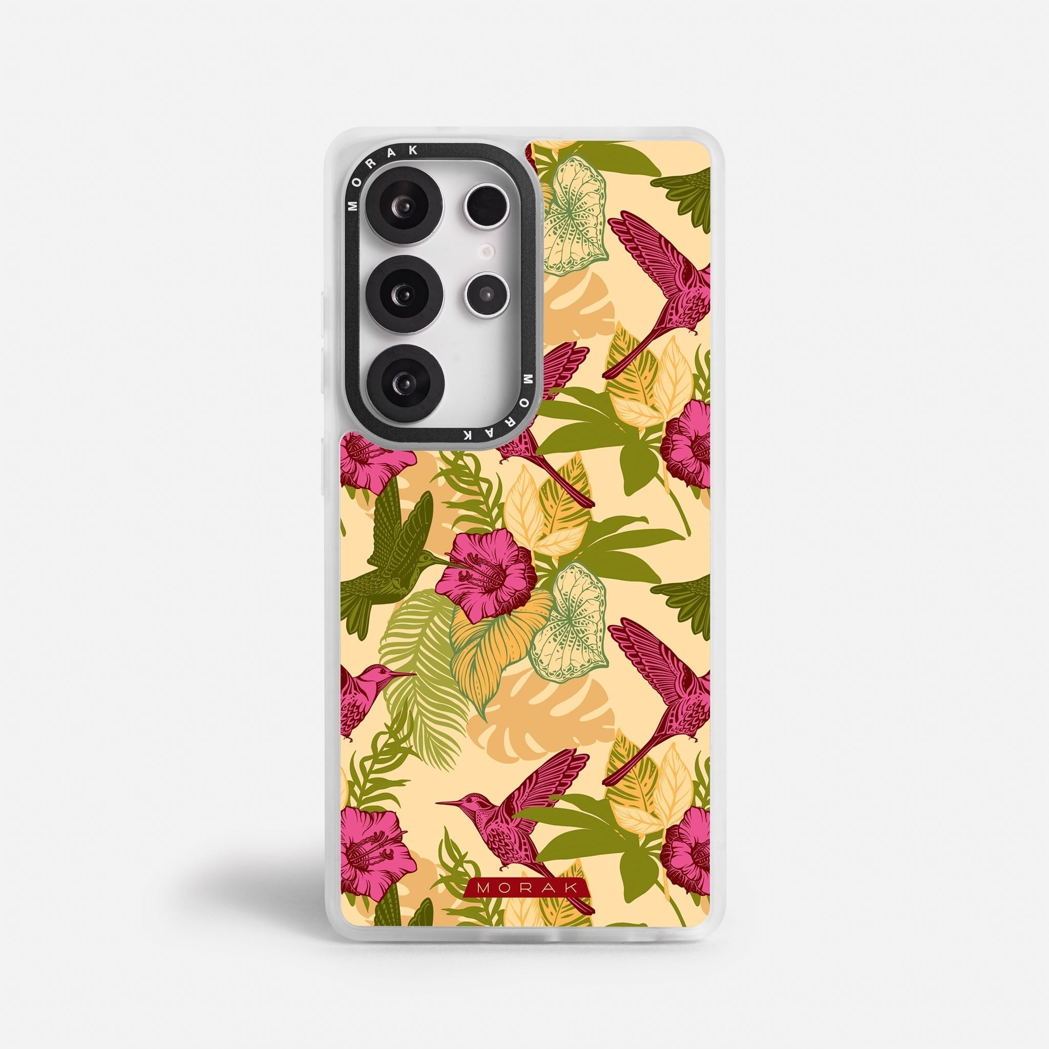 Case Tropic Bloom - Blanco Premium – Protección antigolpe | Diseño colombiano | Morak