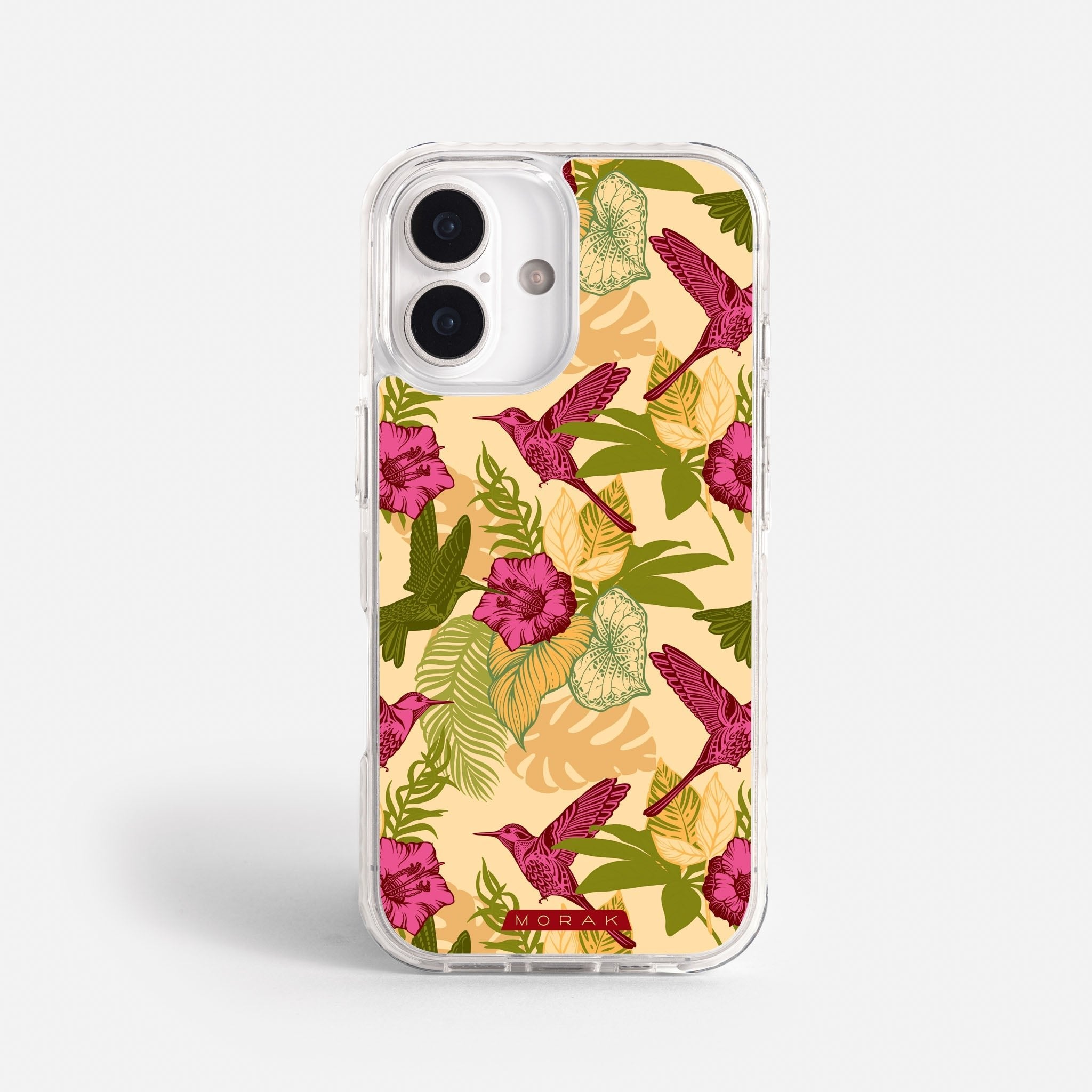 Case Tropic Bloom - Blanco Premium – Protección antigolpe | Diseño colombiano | Morak