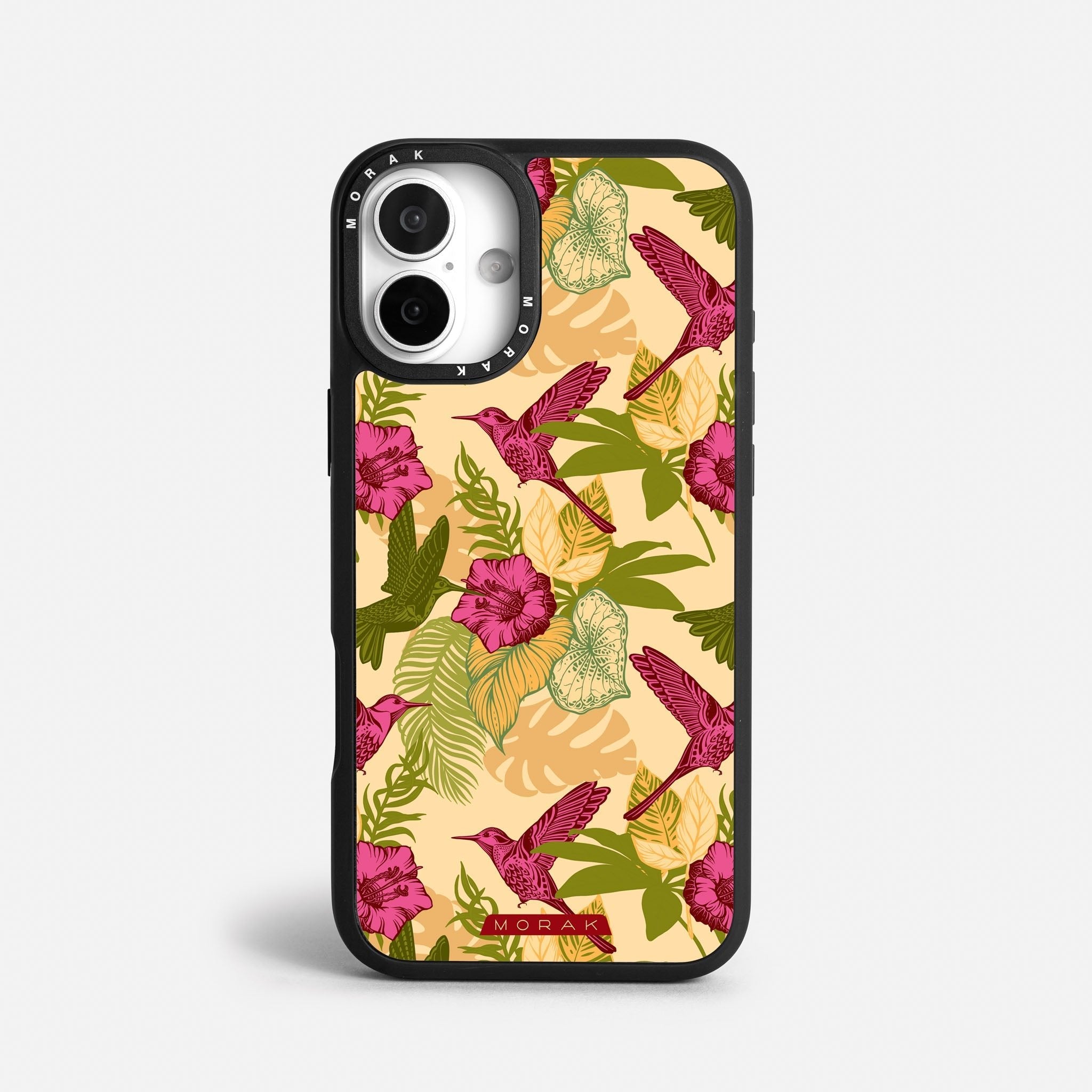 Case Tropic Bloom - Blanco Premium – Protección antigolpe | Diseño colombiano | Morak