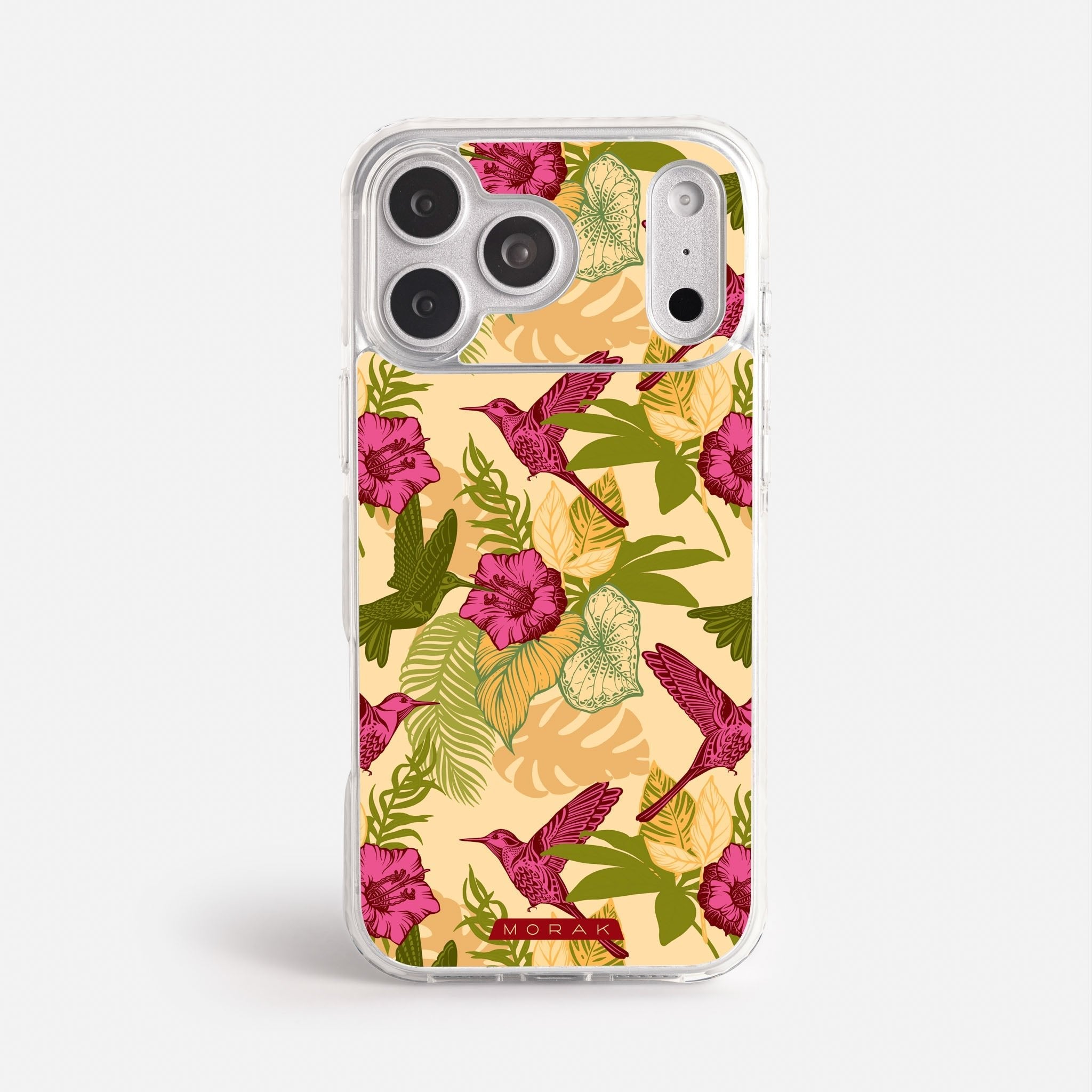 Case Tropic Bloom - Blanco Premium – Protección antigolpe | Diseño colombiano | Morak