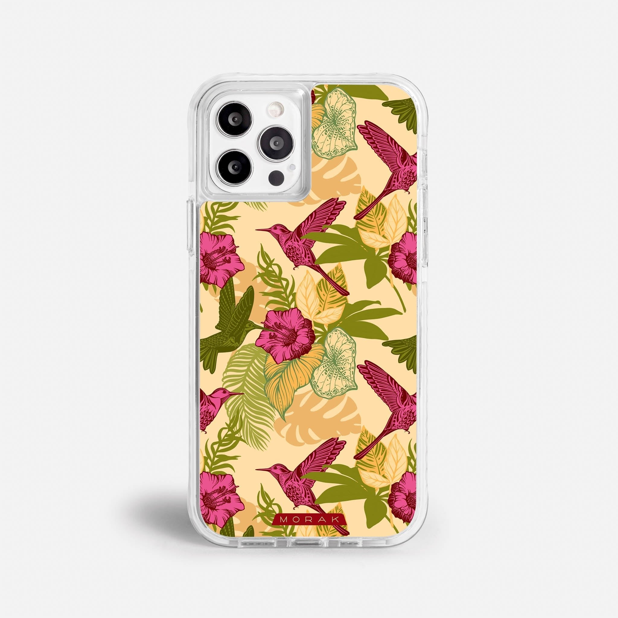 Case Tropic Bloom - Blanco Premium – Protección antigolpe | Diseño colombiano | Morak