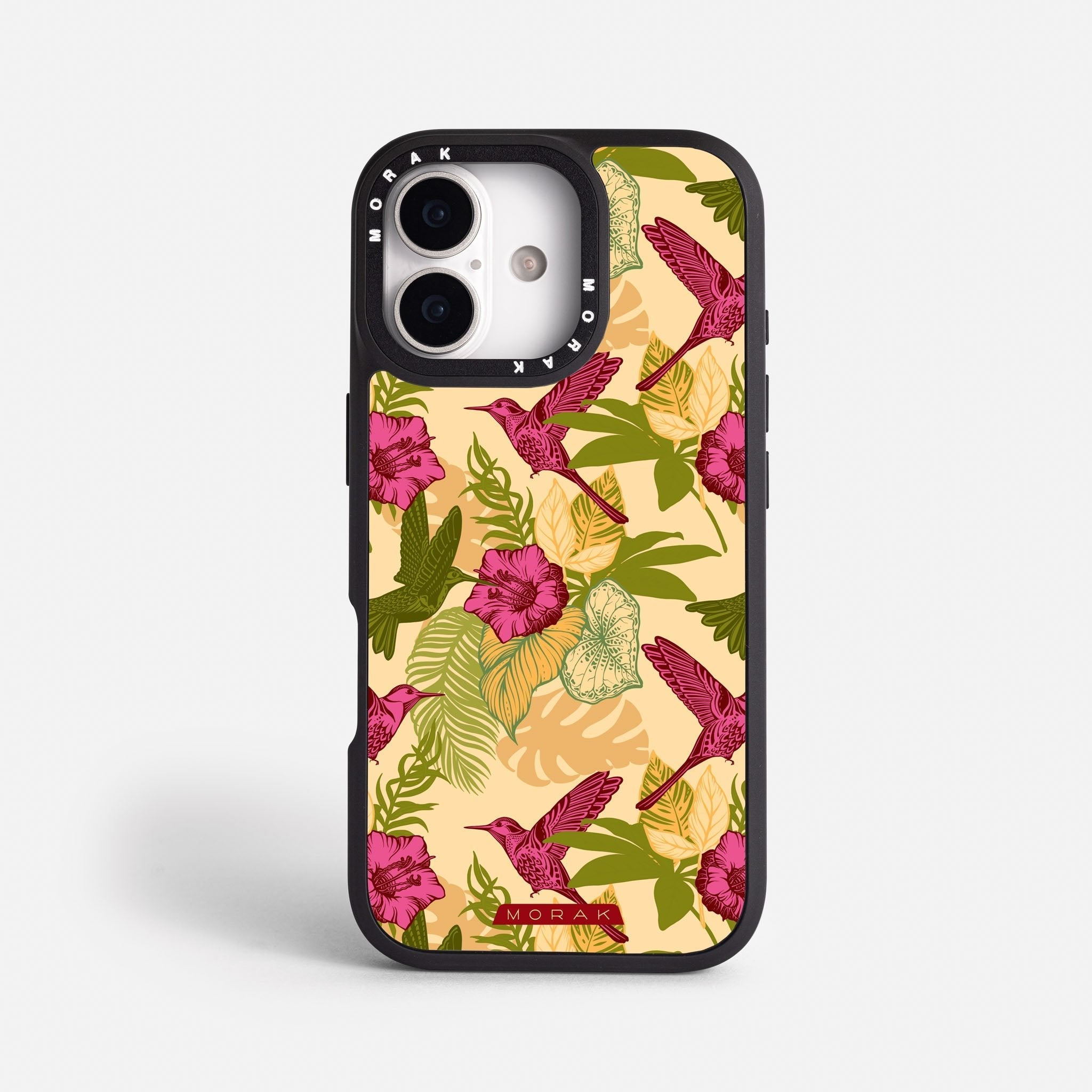 Case Tropic Bloom - Blanco Premium – Protección antigolpe | Diseño colombiano | Morak