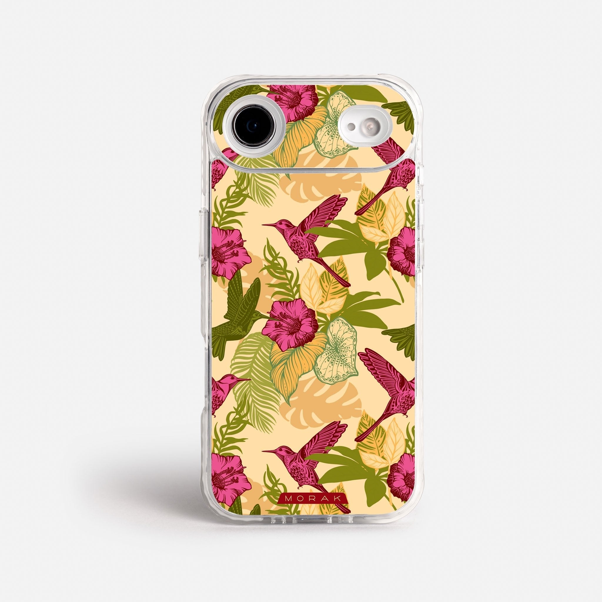 Case Tropic Bloom - Blanco Premium – Protección antigolpe | Diseño colombiano | Morak