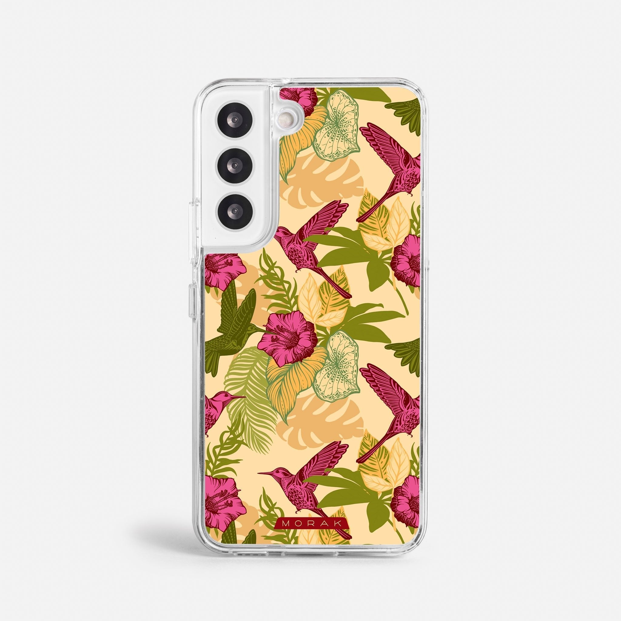 Case Tropic Bloom - Blanco Premium – Protección antigolpe | Diseño colombiano | Morak