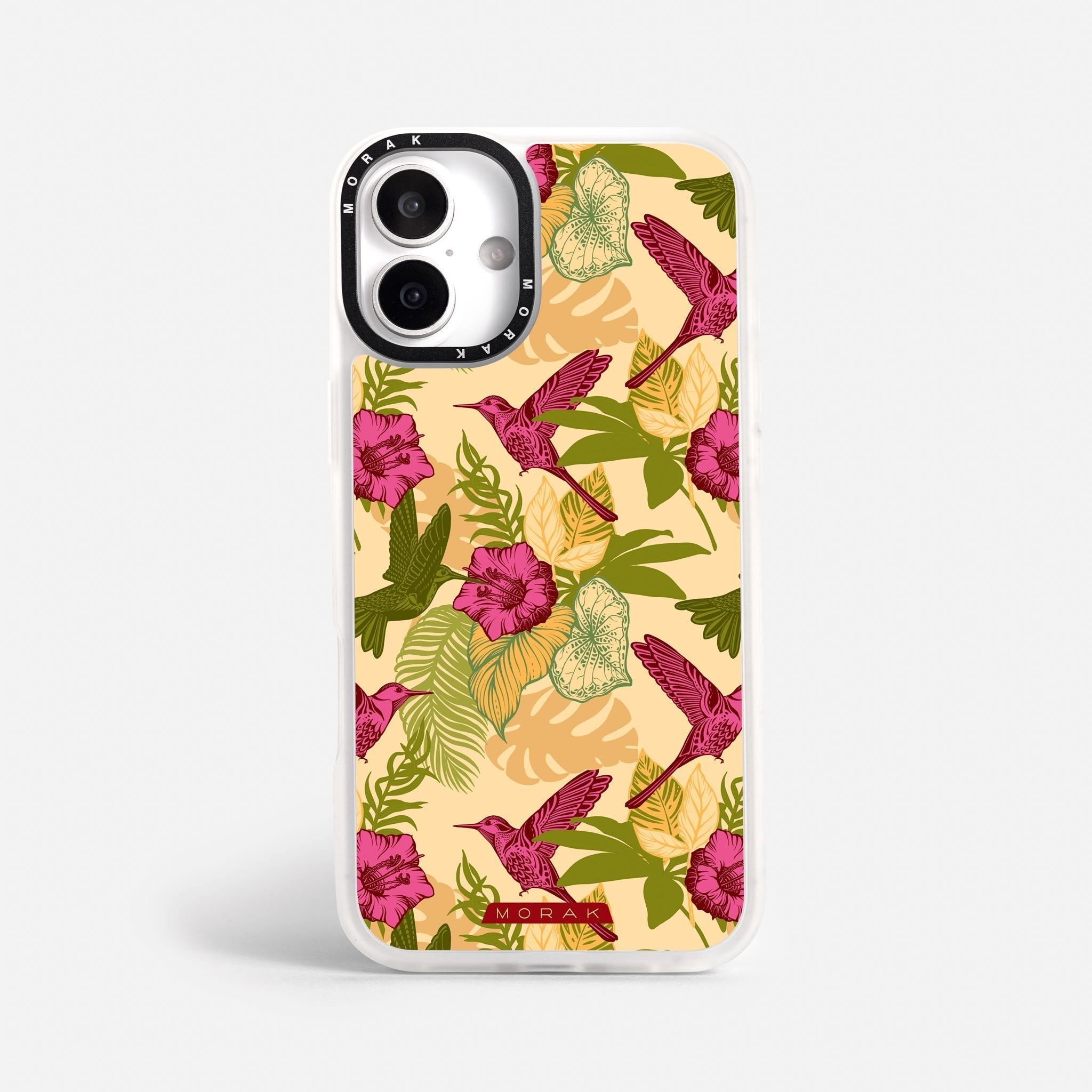 Case Tropic Bloom - Blanco Premium – Protección antigolpe | Diseño colombiano | Morak