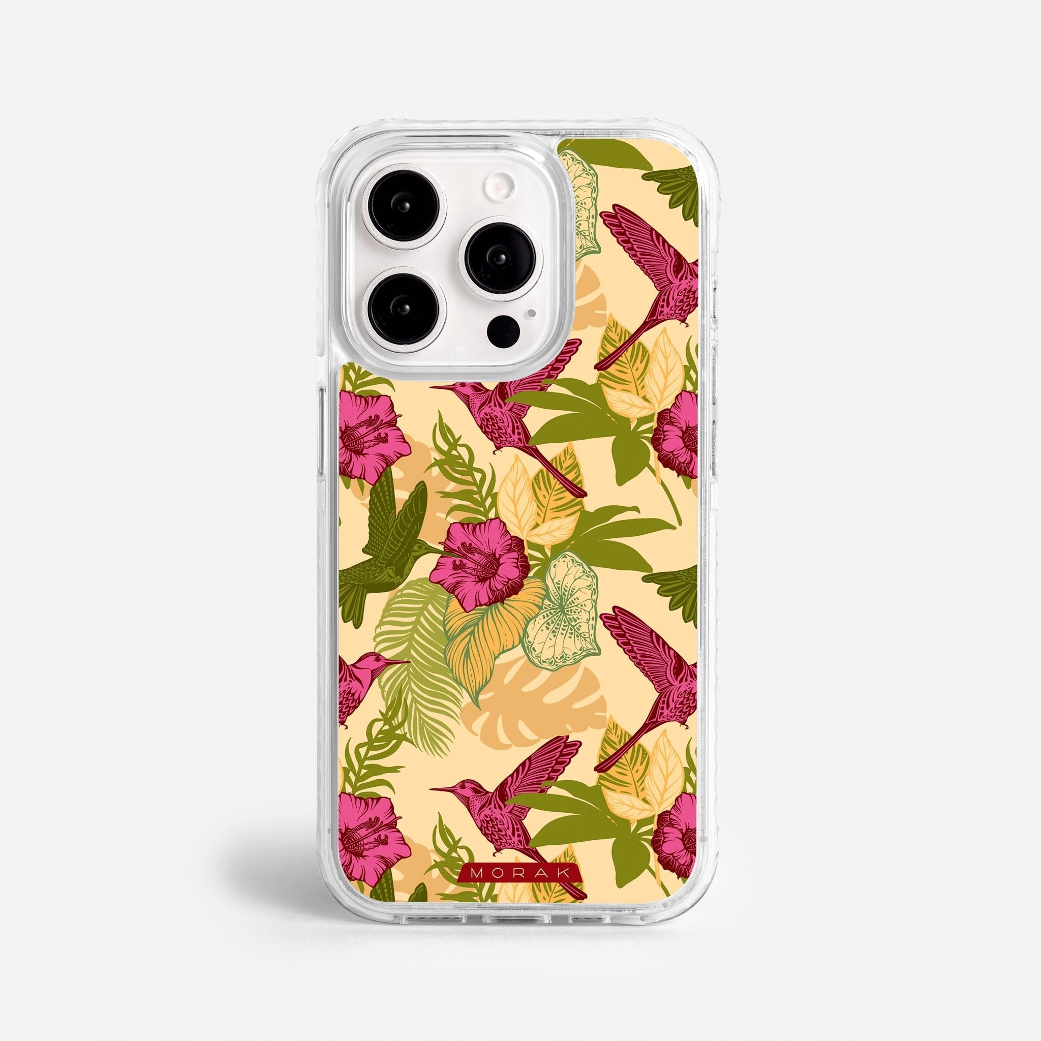 Case Tropic Bloom - Blanco Premium – Protección antigolpe | Diseño colombiano | Morak