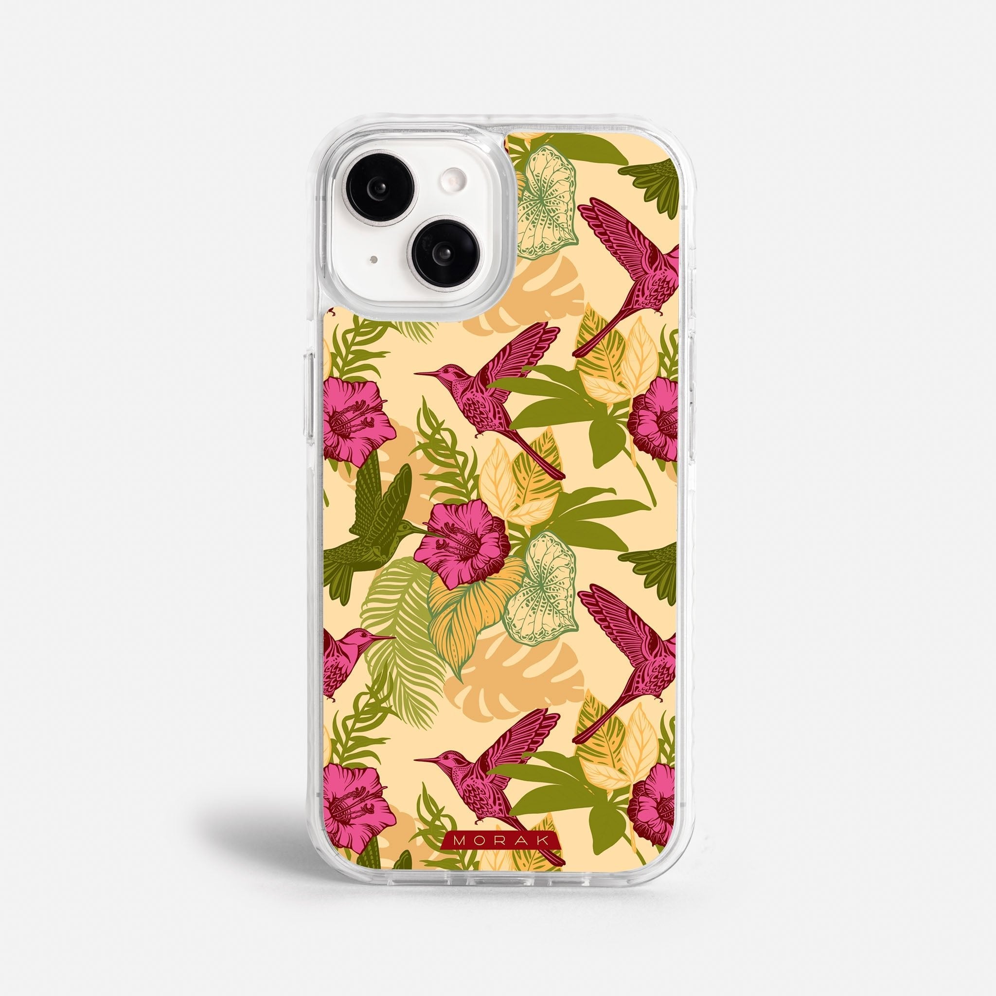 Case Tropic Bloom - Blanco Premium – Protección antigolpe | Diseño colombiano | Morak