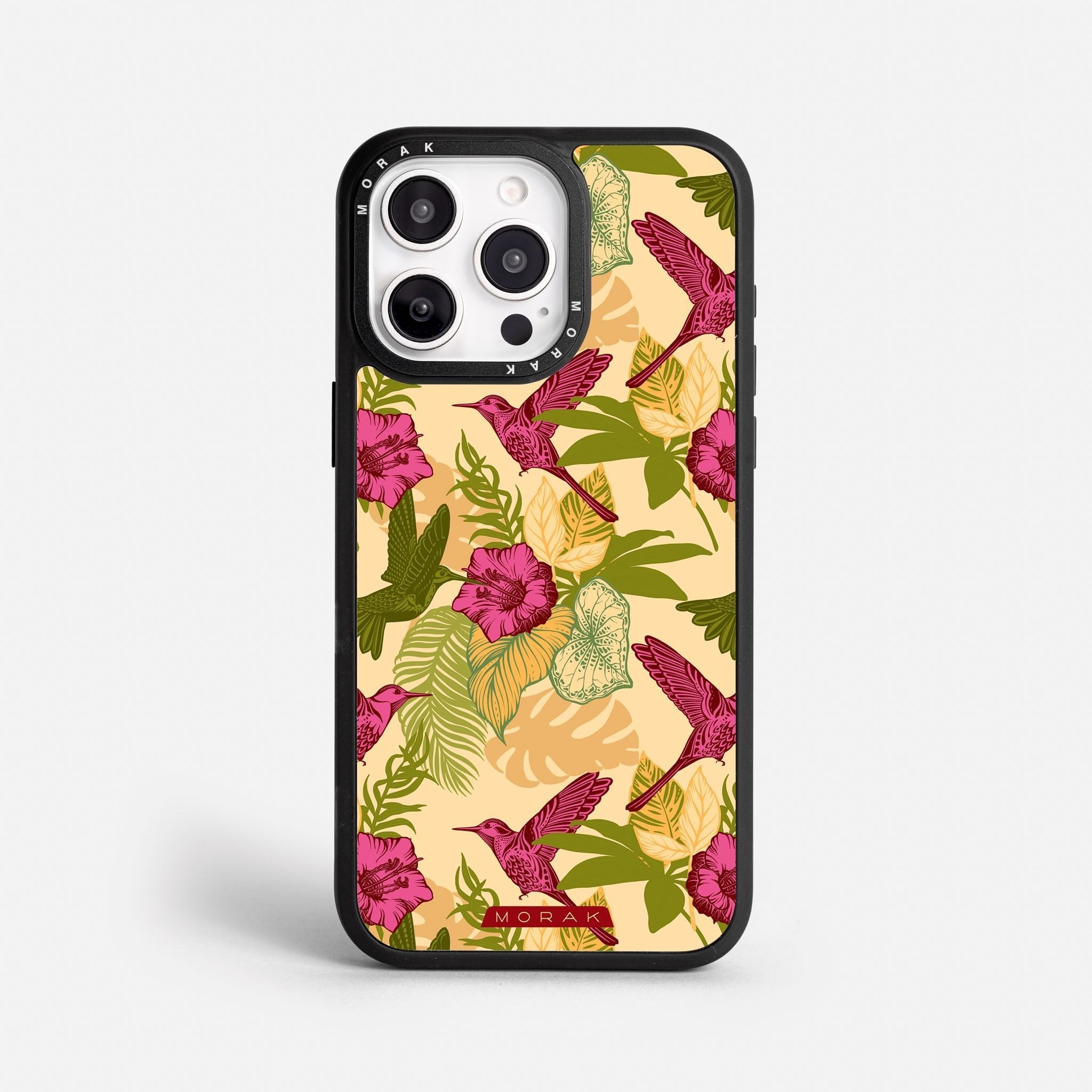 Case Tropic Bloom - Blanco Premium – Protección antigolpe | Diseño colombiano | Morak